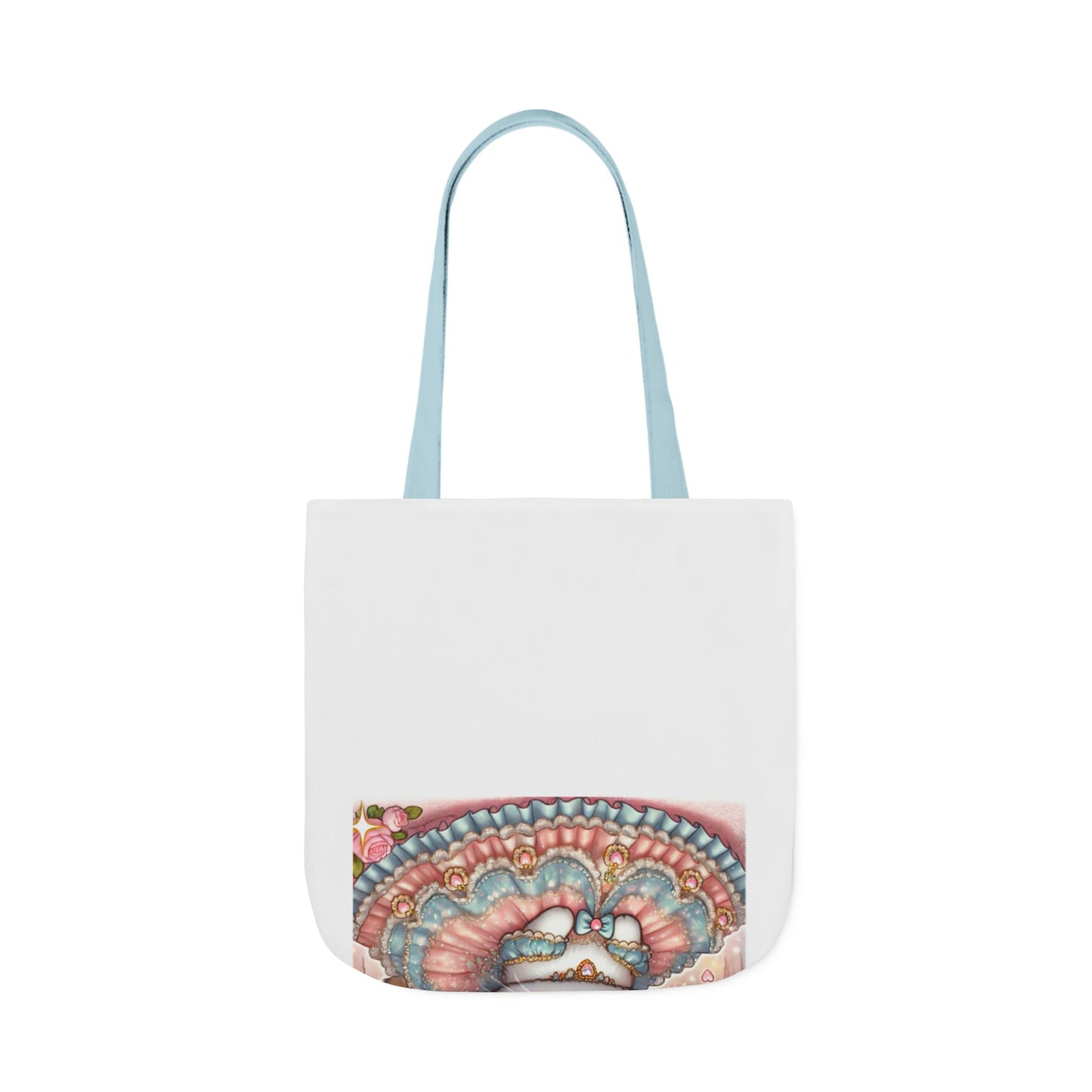 Pastel Princess Calico Cat Fantasy Canvas Tote Bag