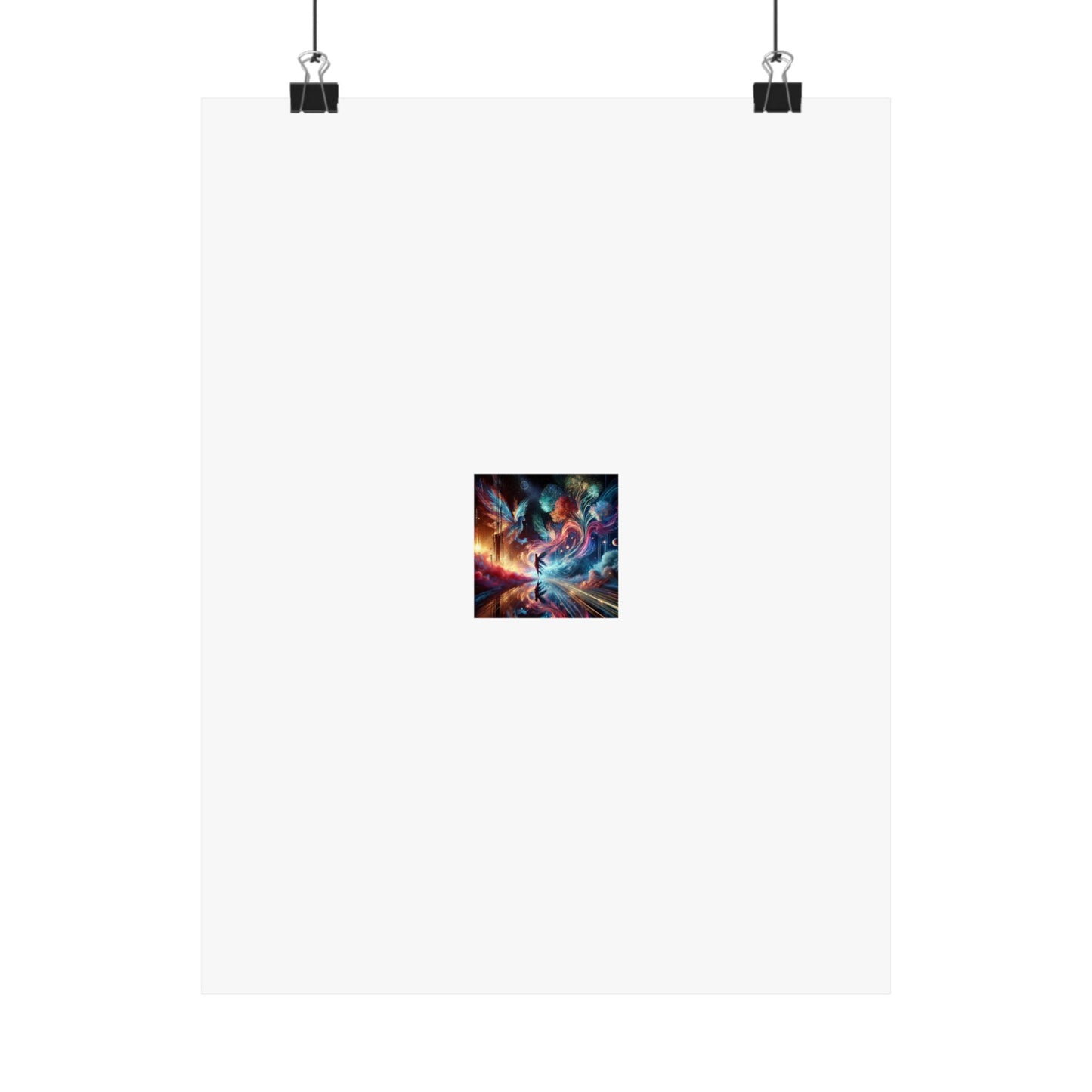 Cosmic Aurora Dancer Dreamscape Celestial Dance Poster