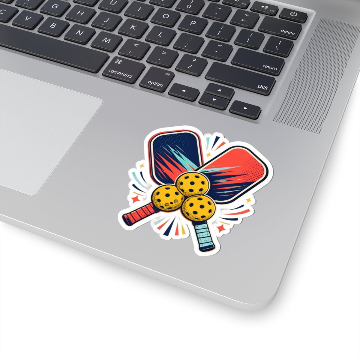 Retro Pickleball Paddles Recreational Sports Sticker