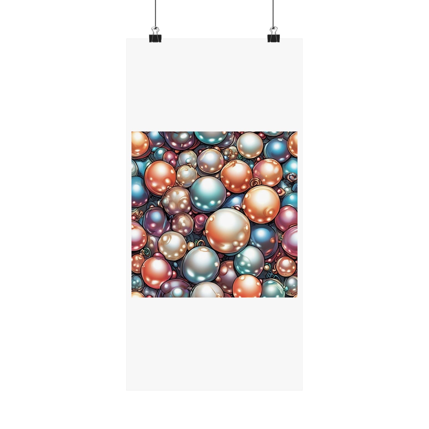 Glossy Orb Marble Abstract Gift Art Poster