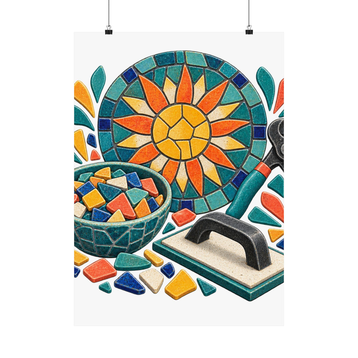 Sunburst Mosaic Making Workshop Poster
