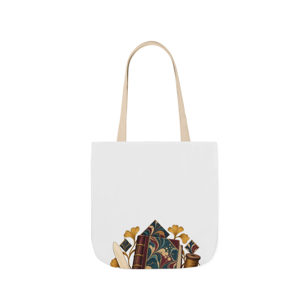Traditional Marbled Bookbinding Workshop Tote Bag
