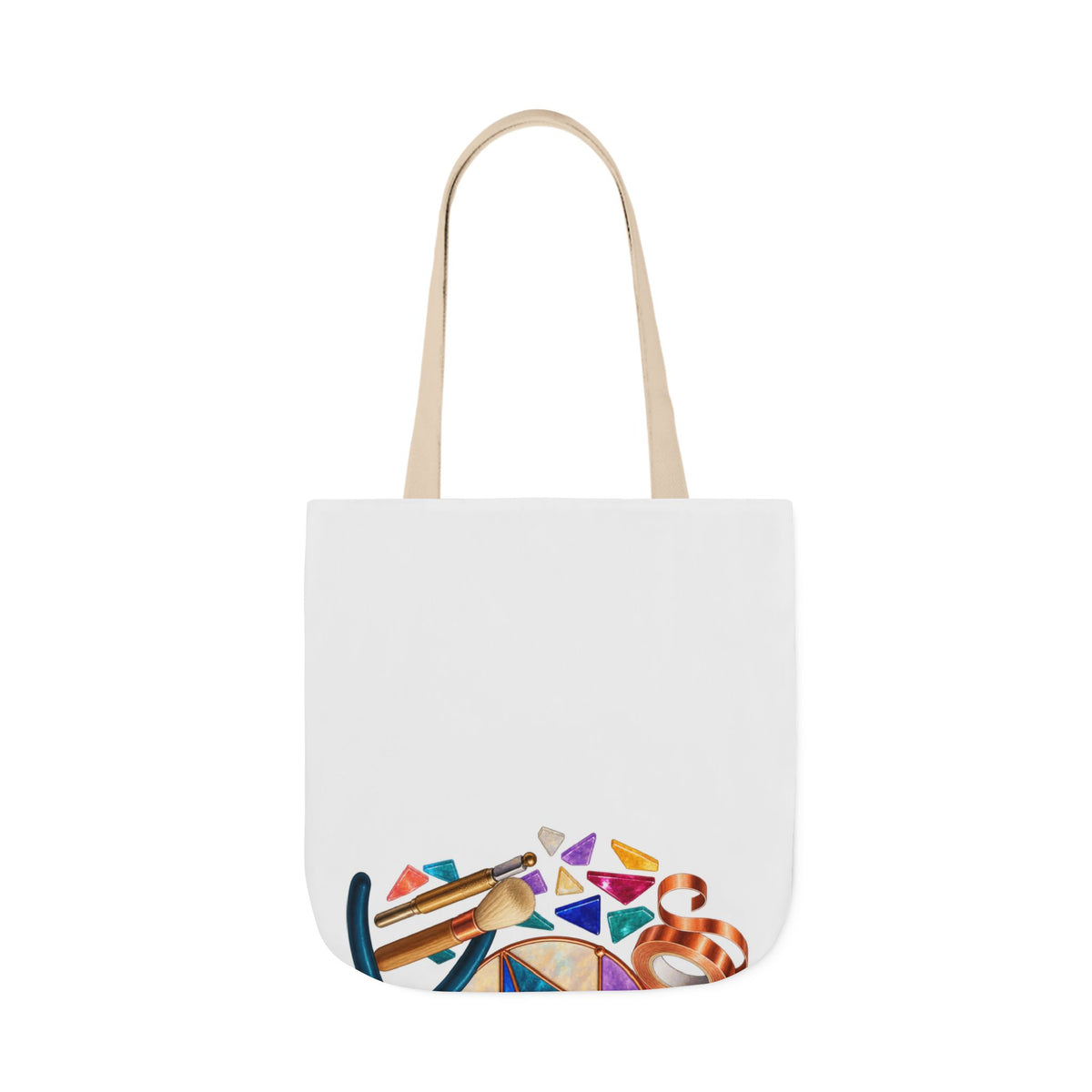 Abstract Stained Glass Suncatcher Workshop Tote Bag
