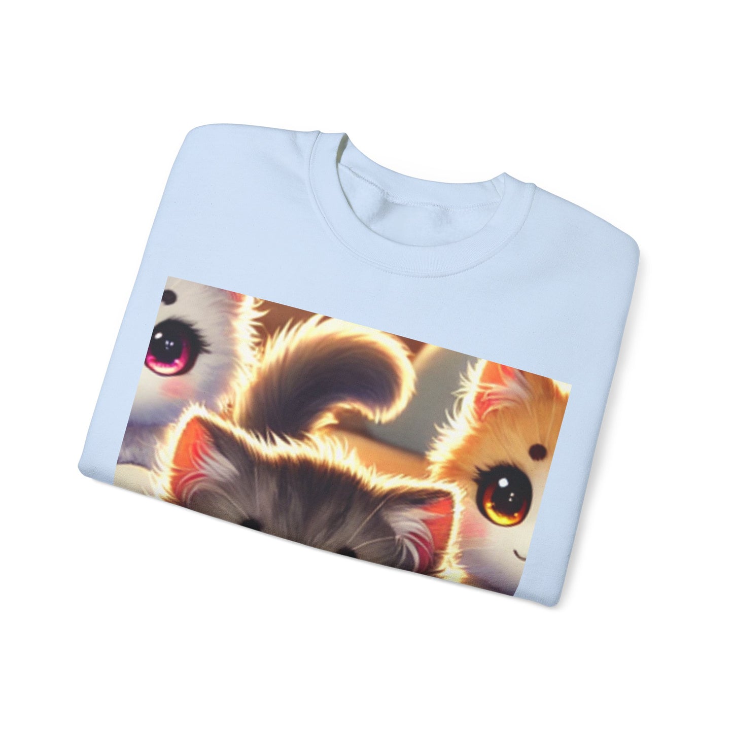 Cozy Yarn Kittens Cute Cat Lover Knitting Crew Sweatshirt Gift