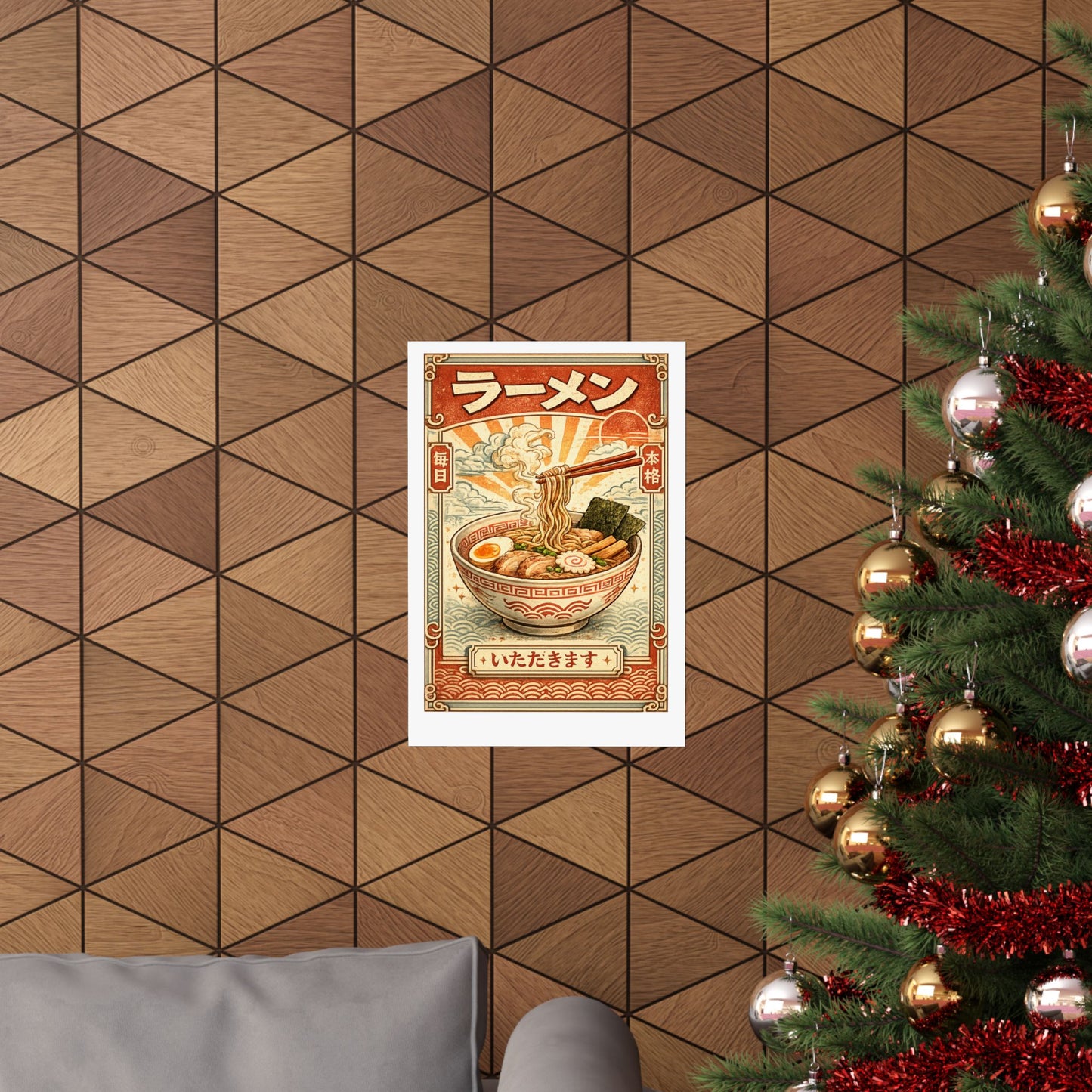 Vintage Ramen Bowl Japanese Food Art Poster