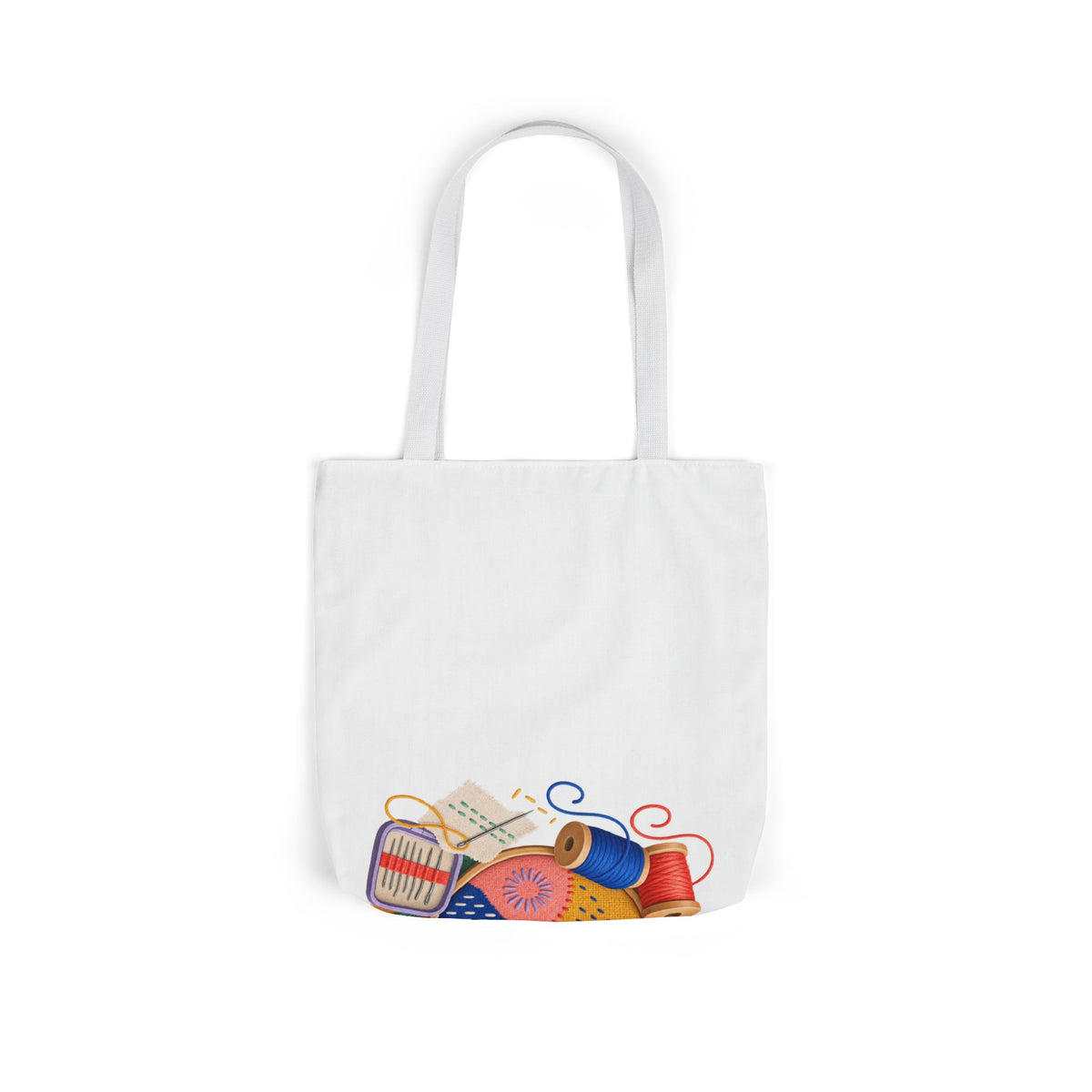 Colorful Visible Mending Workshop Tote Bag