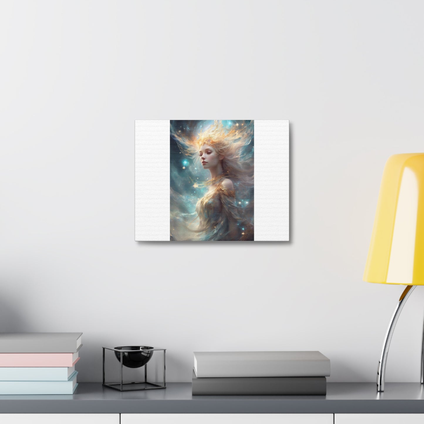 Solar Celestial Spirit Fantasy Portrait Canvas