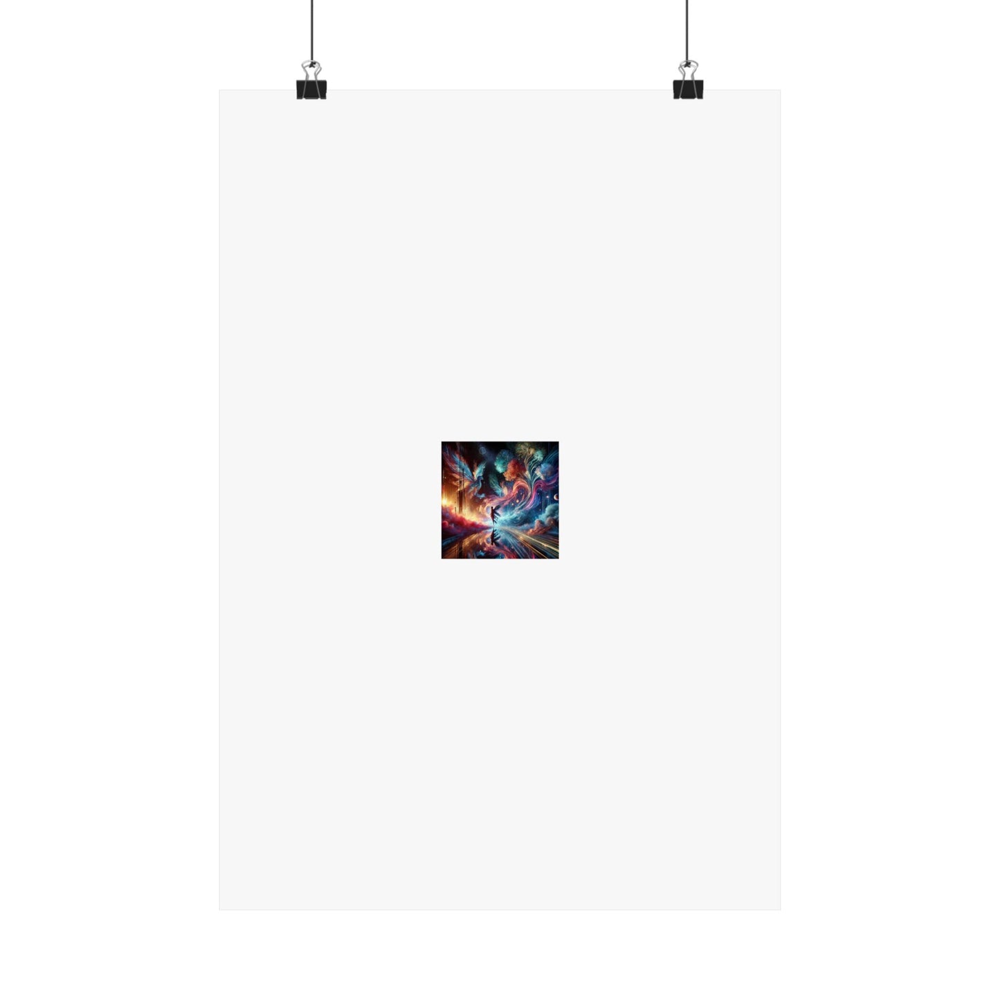 Cosmic Aurora Dancer Dreamscape Celestial Dance Poster