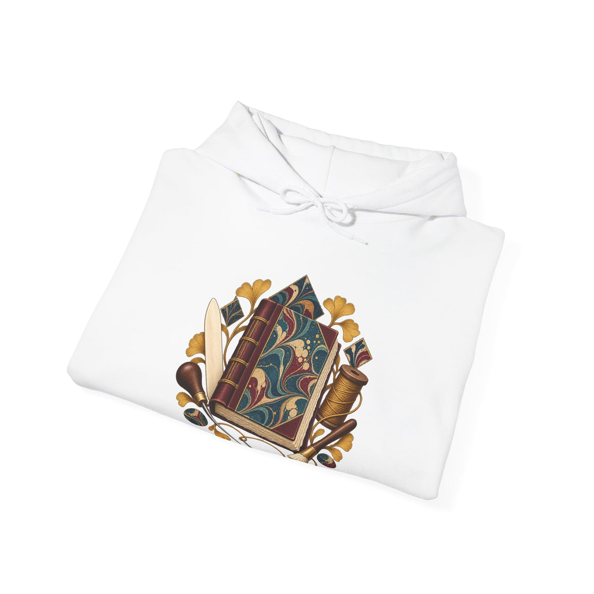 Traditional Marbled Bookbinding Workshop Hoodie