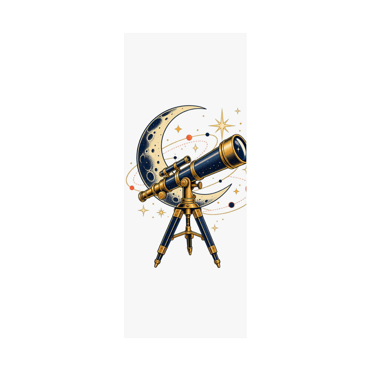 Vintage Telescope Celestial Astronomy Poster