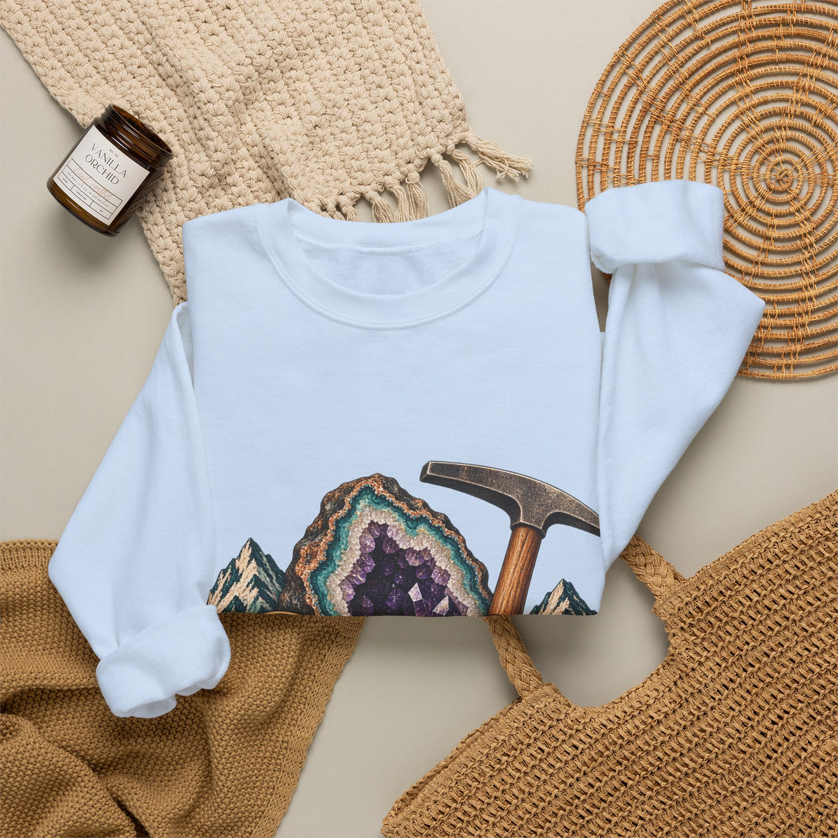 Vintage Geode and Rockhounding Field Kit Sweatshirt