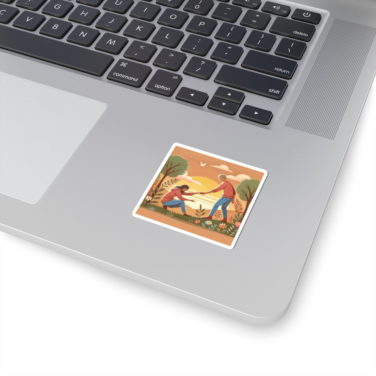 Helping Hands Sunset Garden Sticker