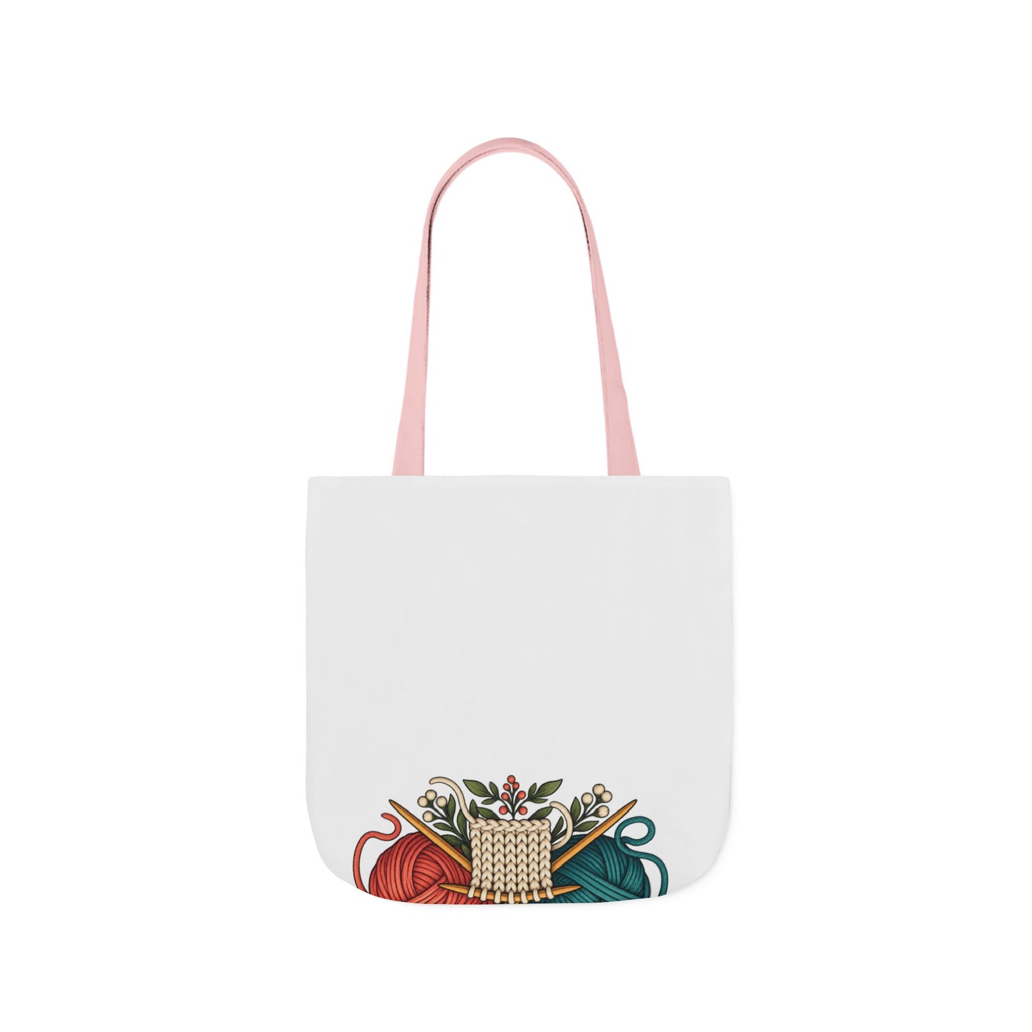 Retro Yarn and Knitting Botanical Art Tote Bag