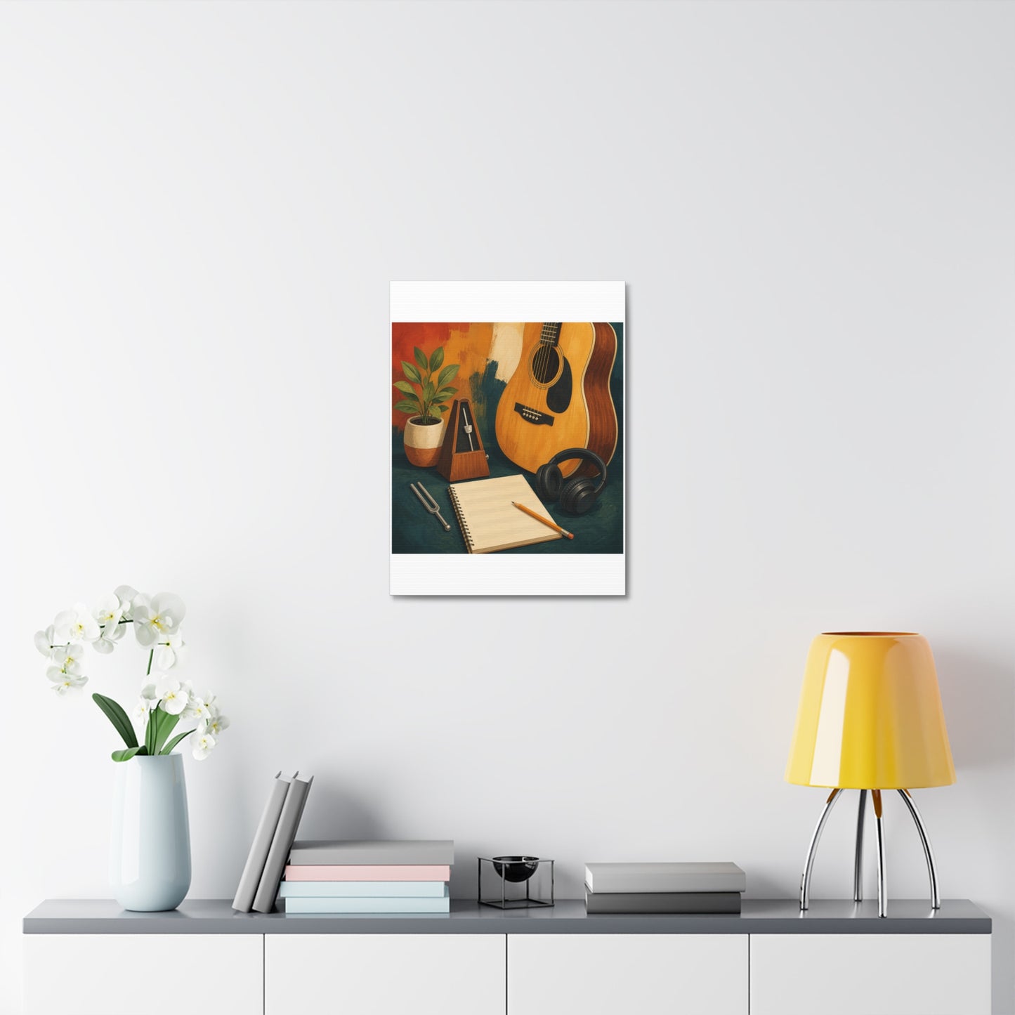 Warm Music Practice Hobby Canvas Art
