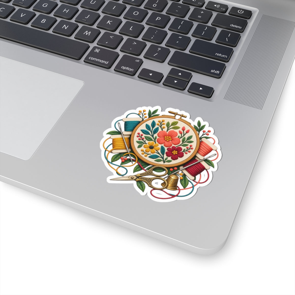 Botanical Embroidery Workshop Sticker