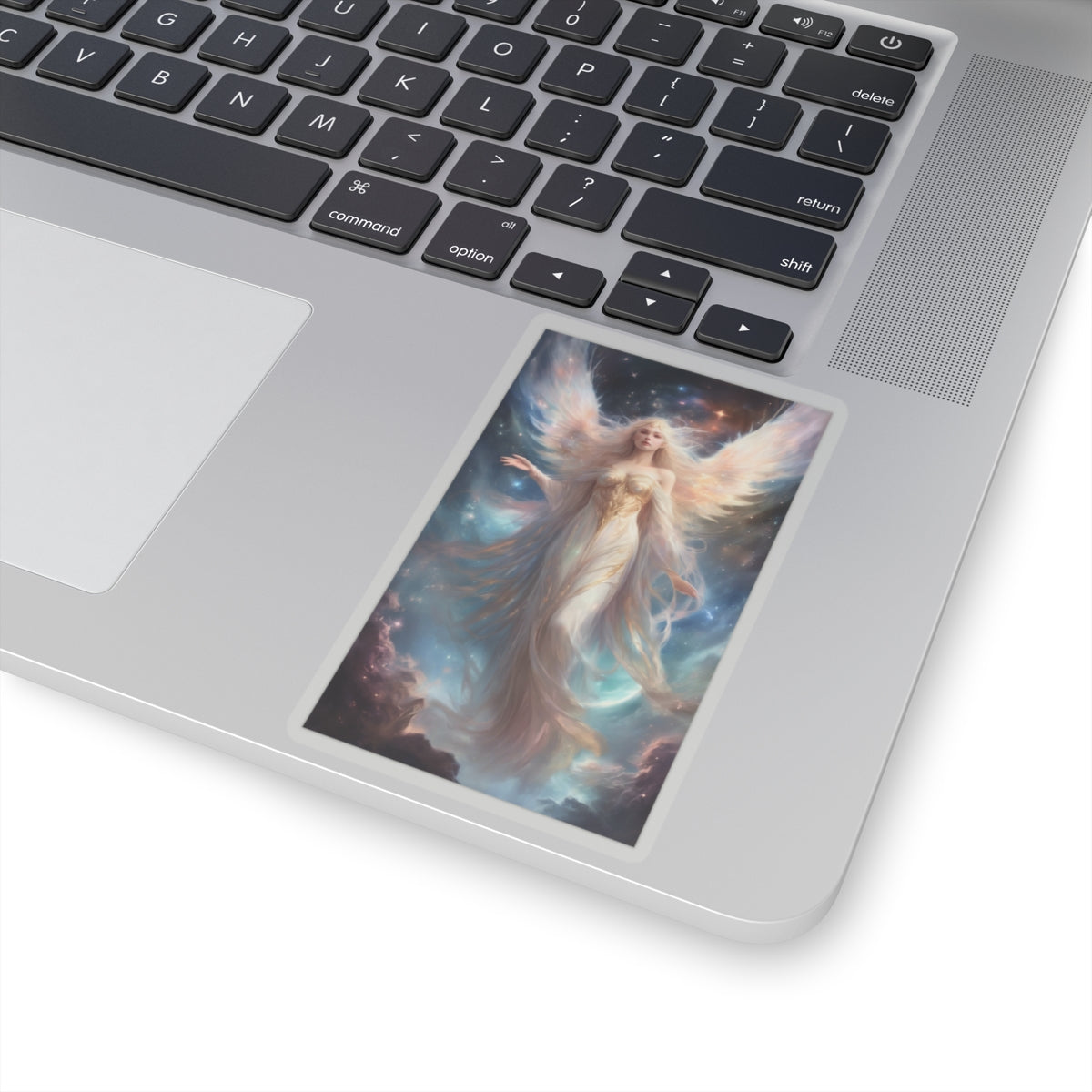 Celestial Winged Heroine Fantasy Portrait Sticker
