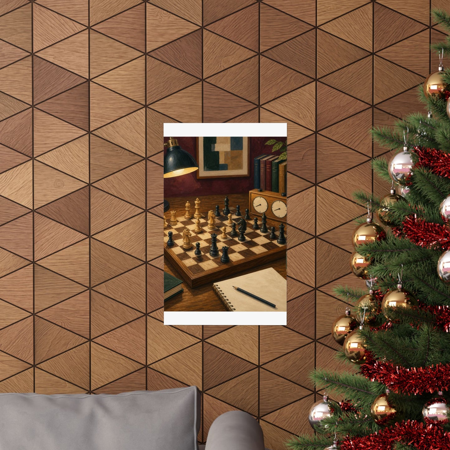 Cozy Chess Strategy Game Hobby Poster