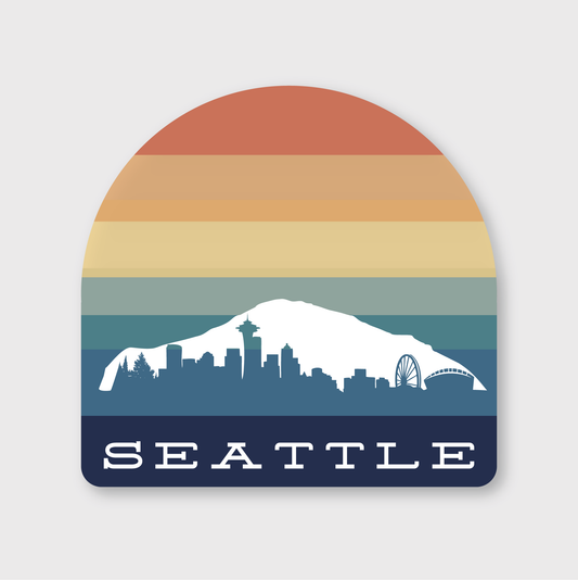 Seattle Sunset Arch Sticker