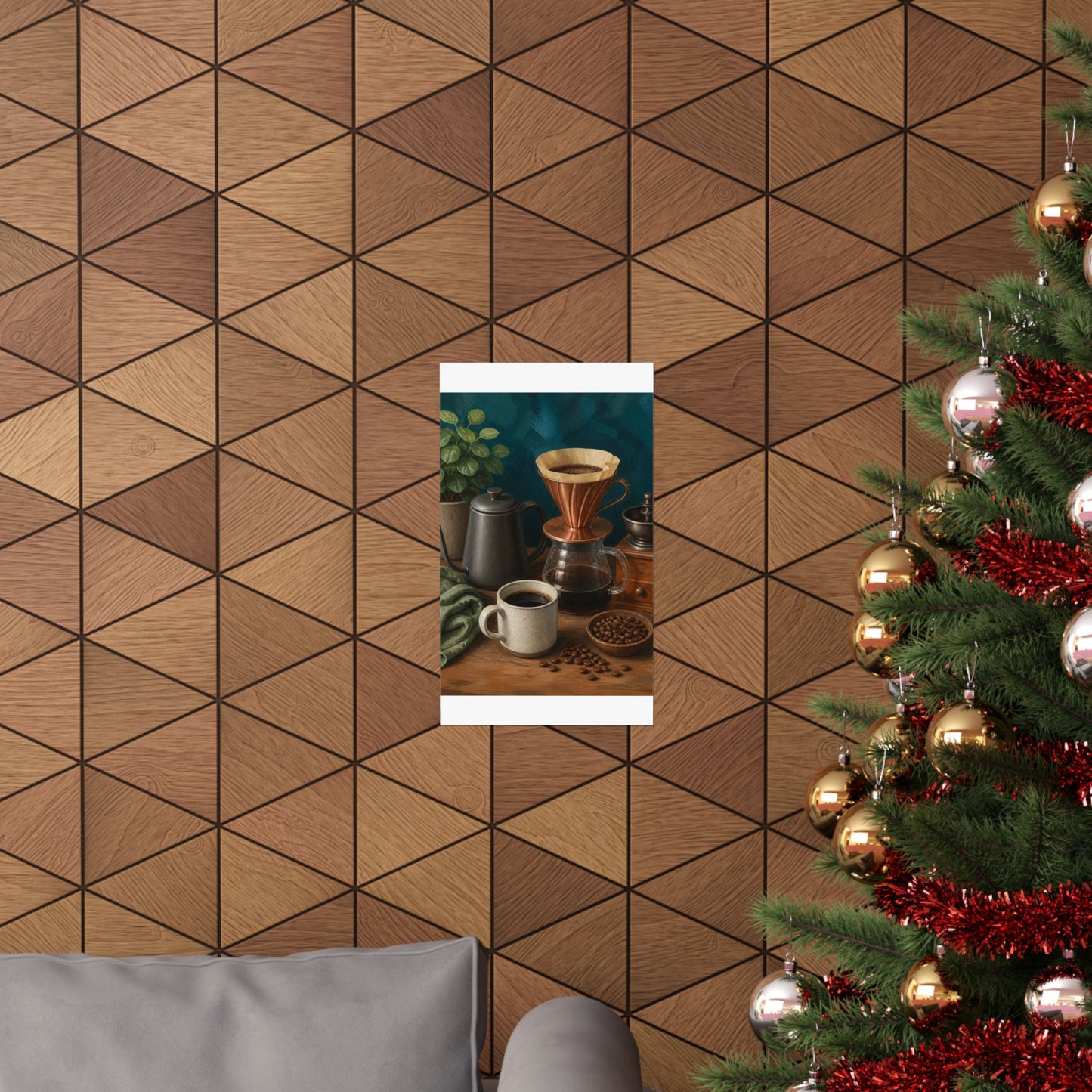 Warm Home Coffee Brewing Art Poster