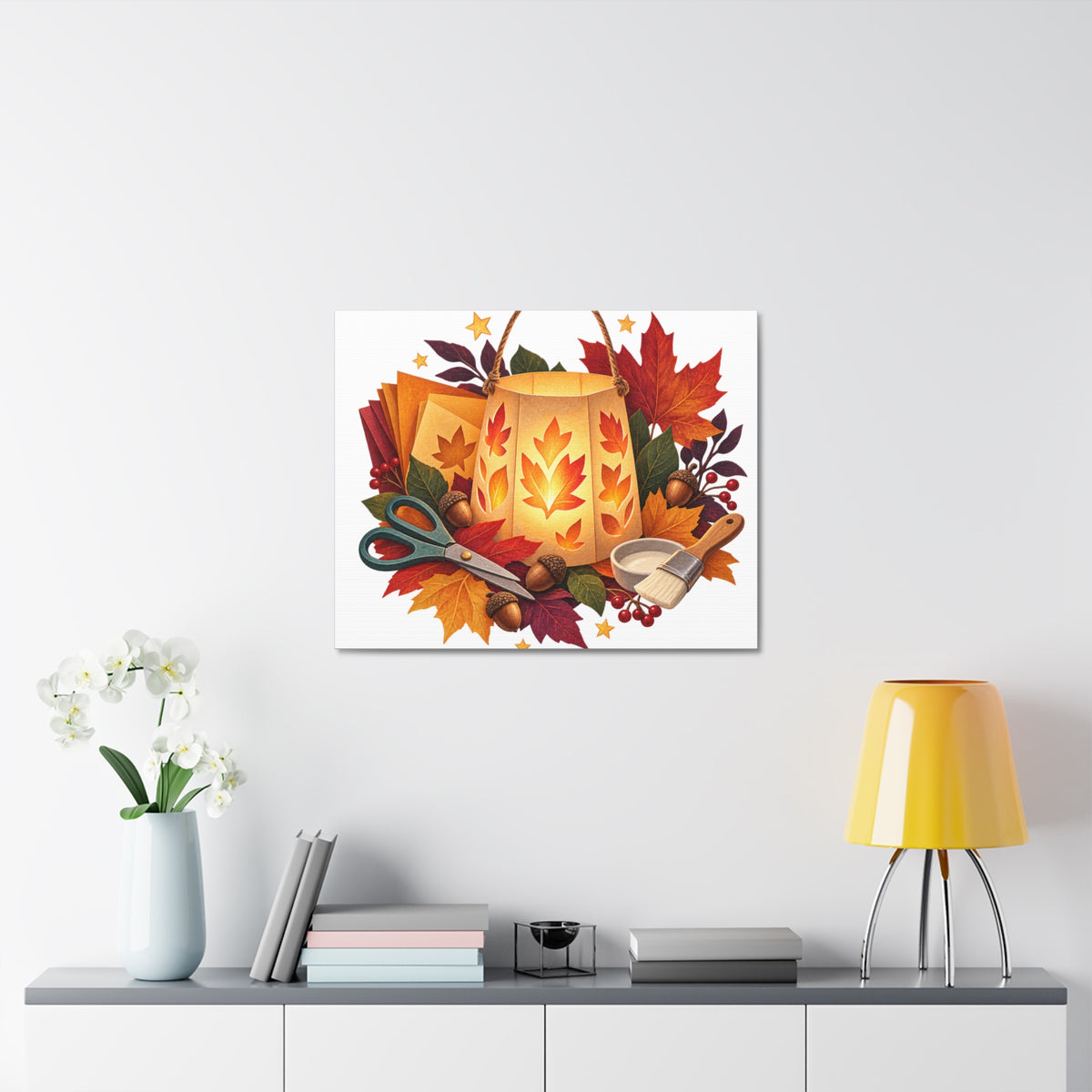 Autumn Lantern Making Workshop Canvas
