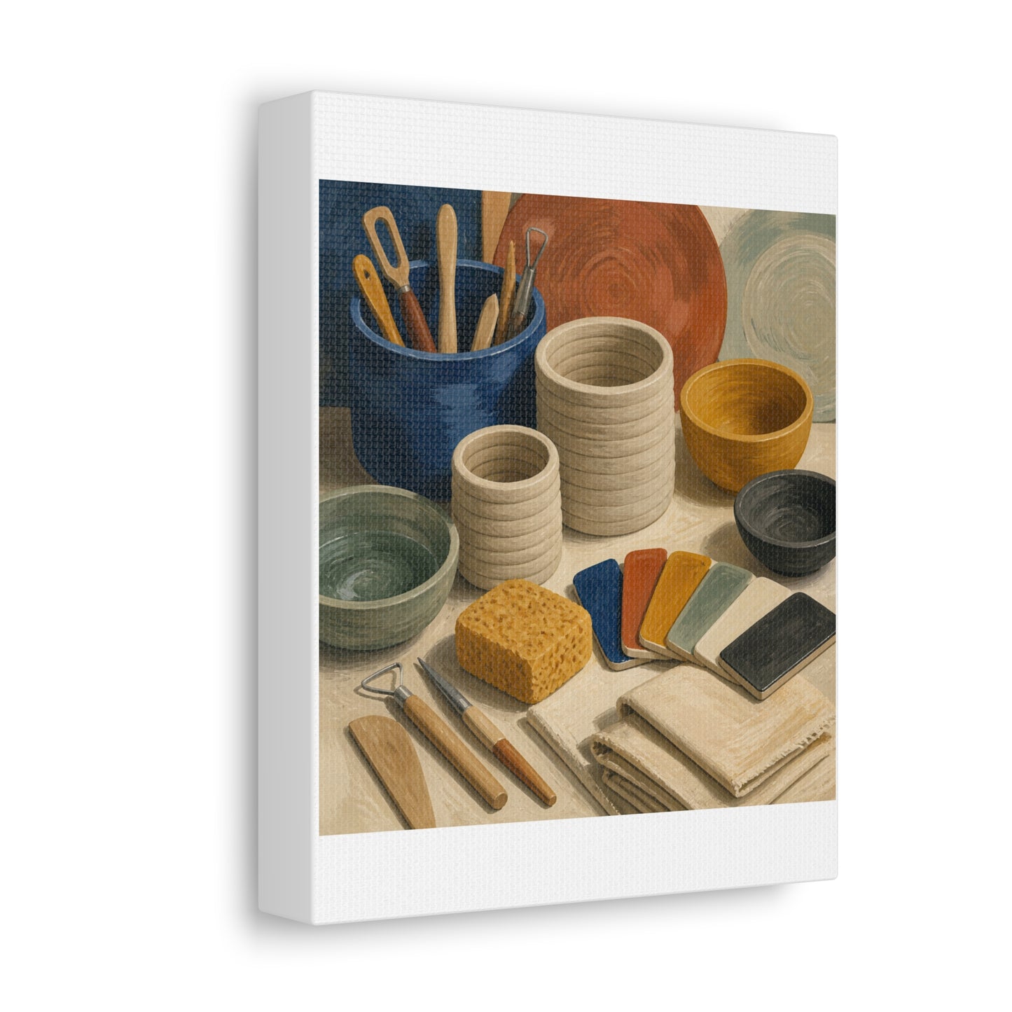 Handbuilt Ceramics Studio Art Canvas Art