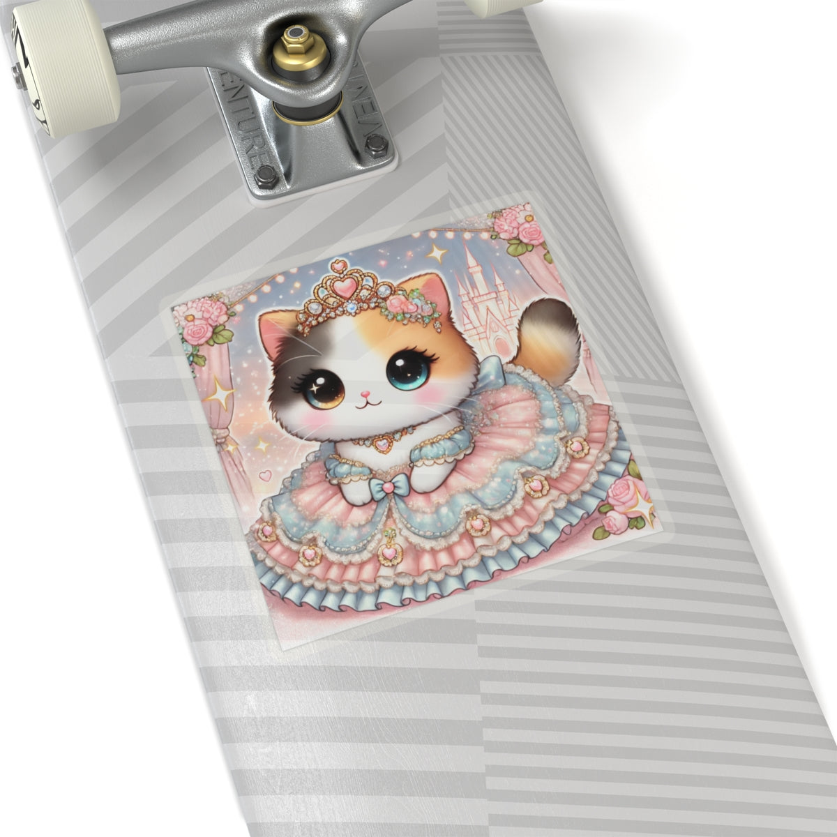 Pastel Princess Calico Cat Fantasy Sticker
