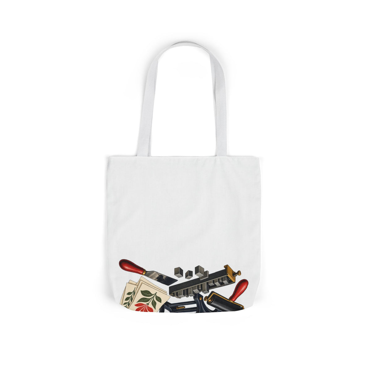 Botanical Letterpress Printshop Tote Bag