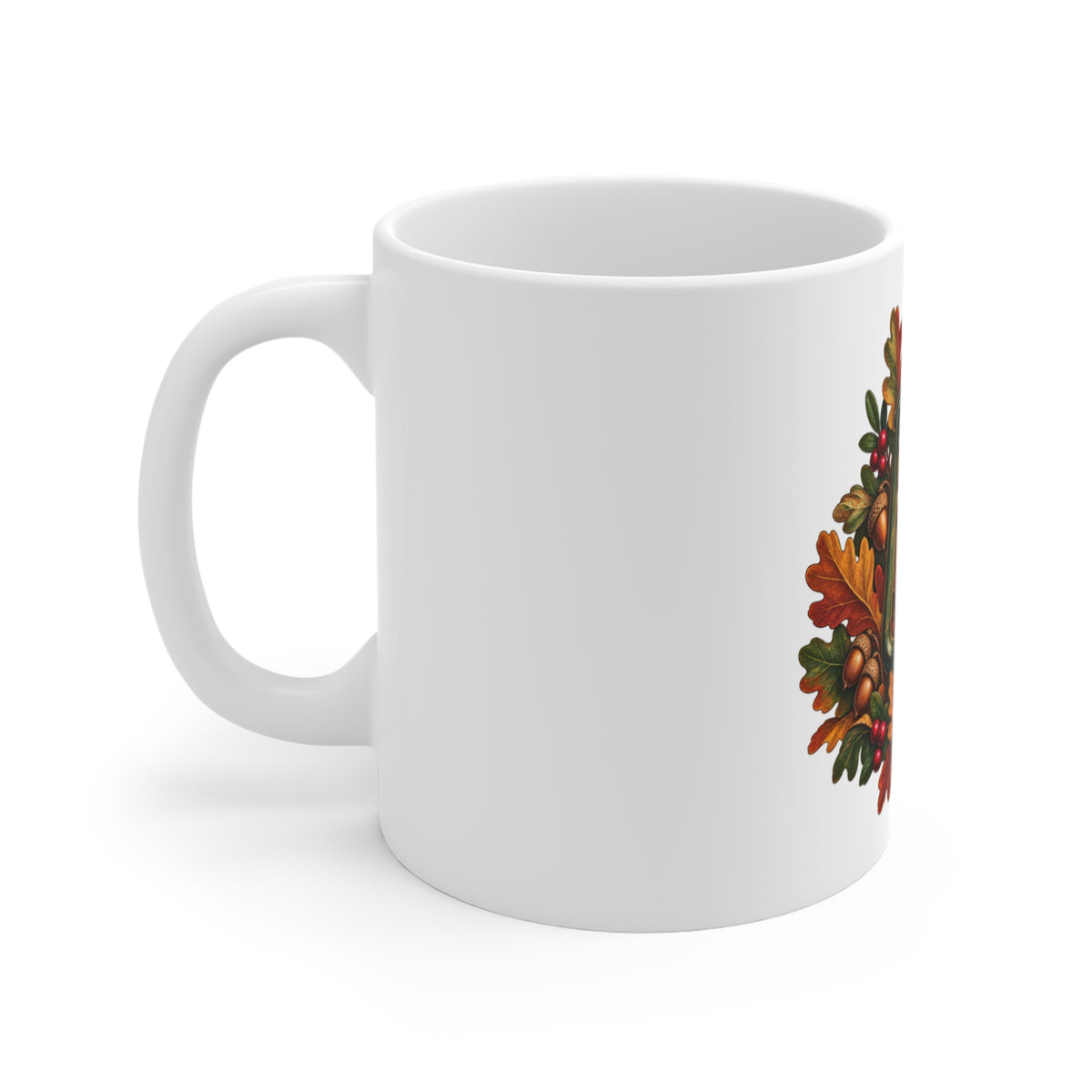 Autumn Oak Lantern and Acorns Mug
