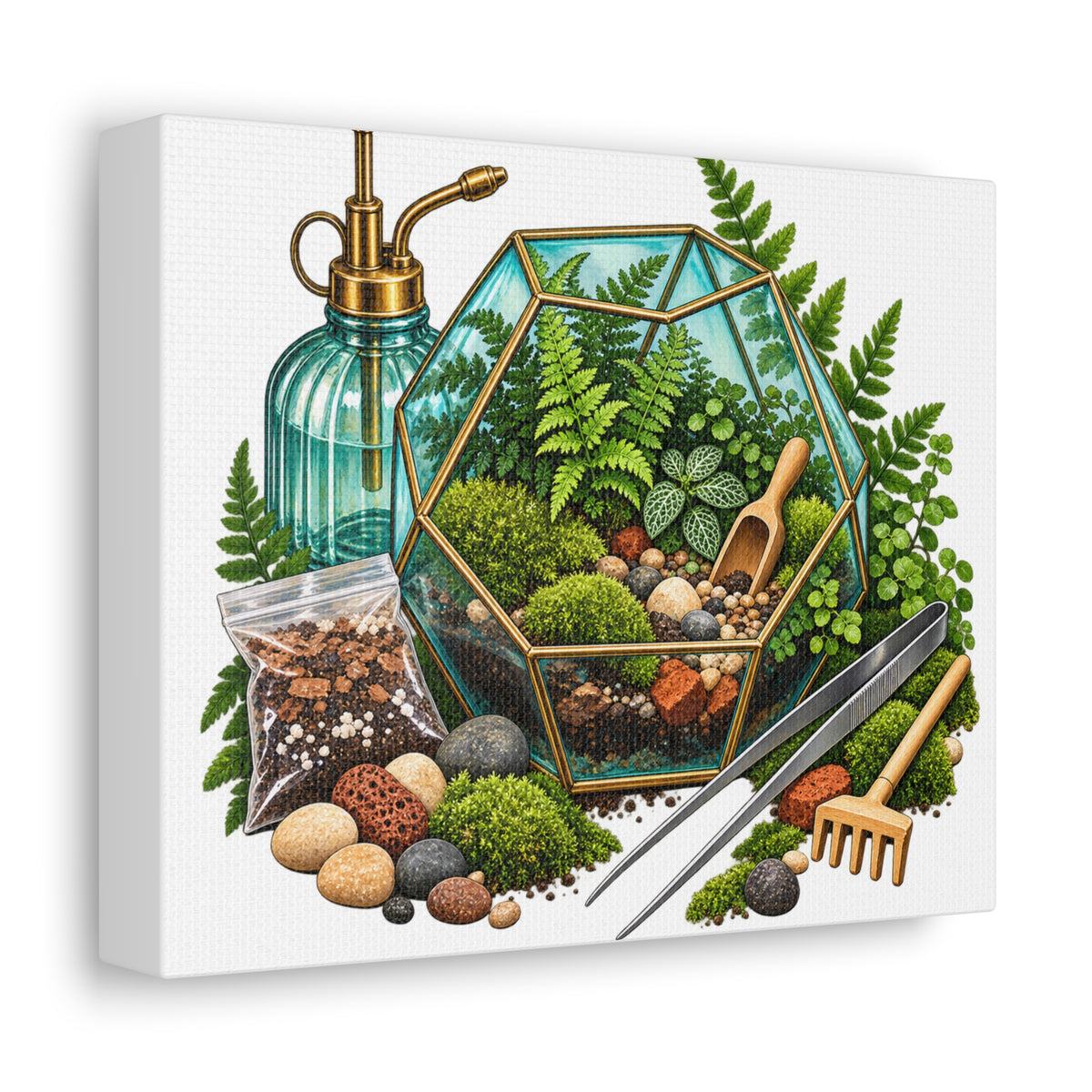 Fern Terrarium Building Workshop Canvas