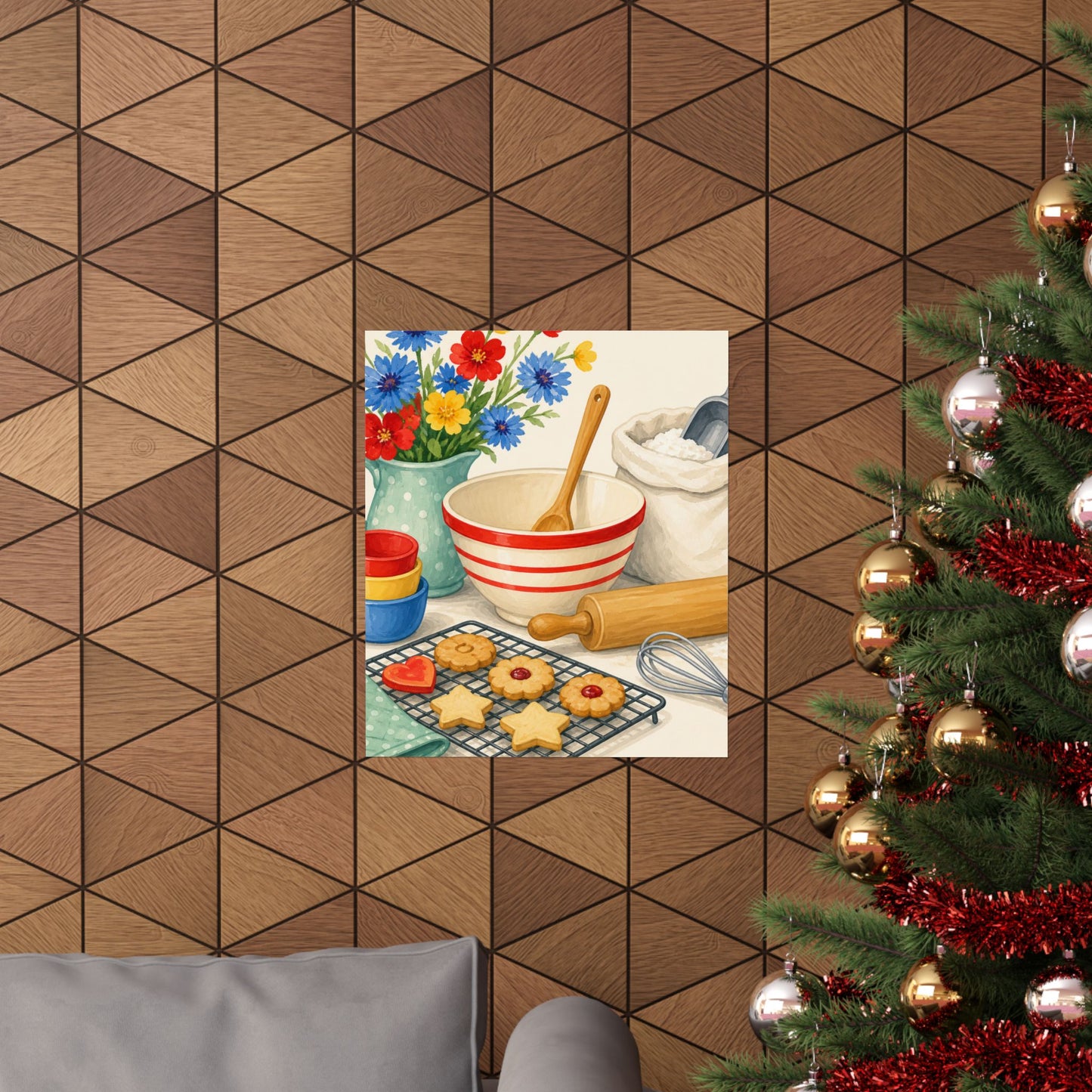 Cheerful Home Baking Hobby Poster
