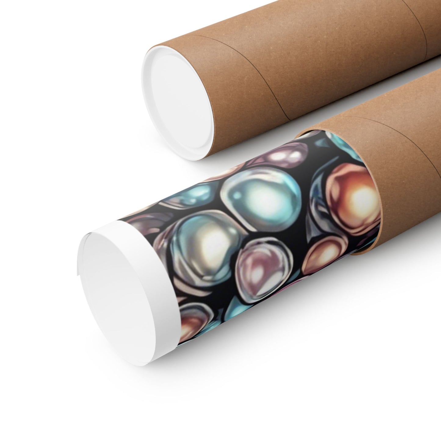 Pearl Bubble Pattern Abstract Gift Art Poster