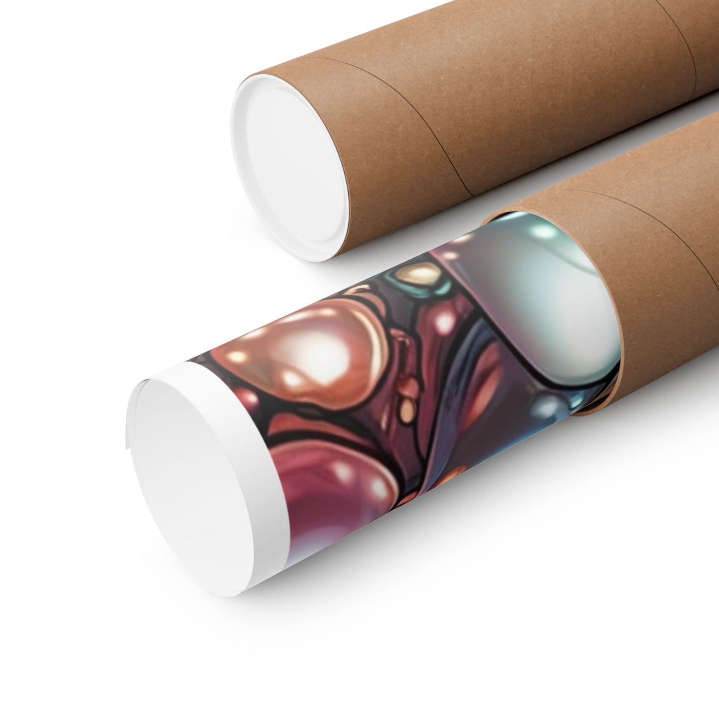 Glossy Orb Marble Abstract Gift Art Poster