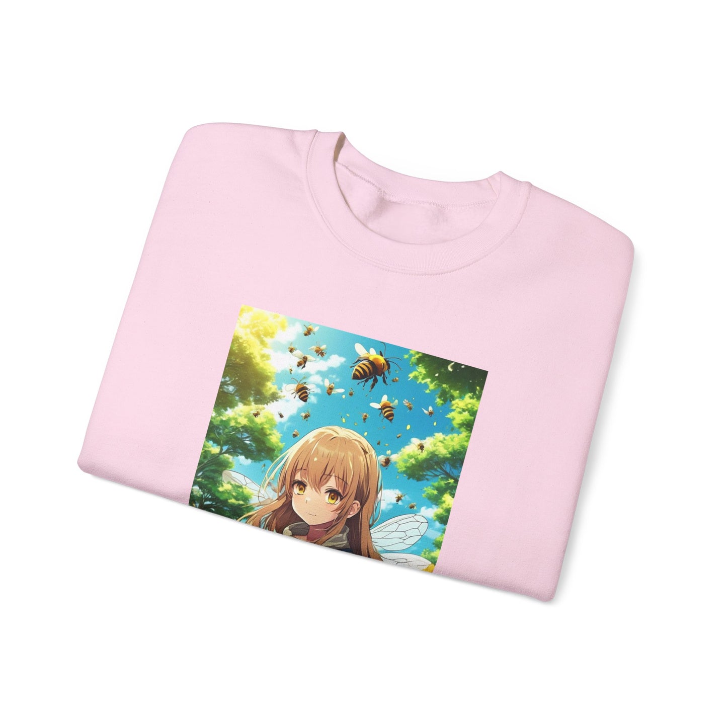 Bee Fairy Garden Anime Nature Art Sweatshirt
