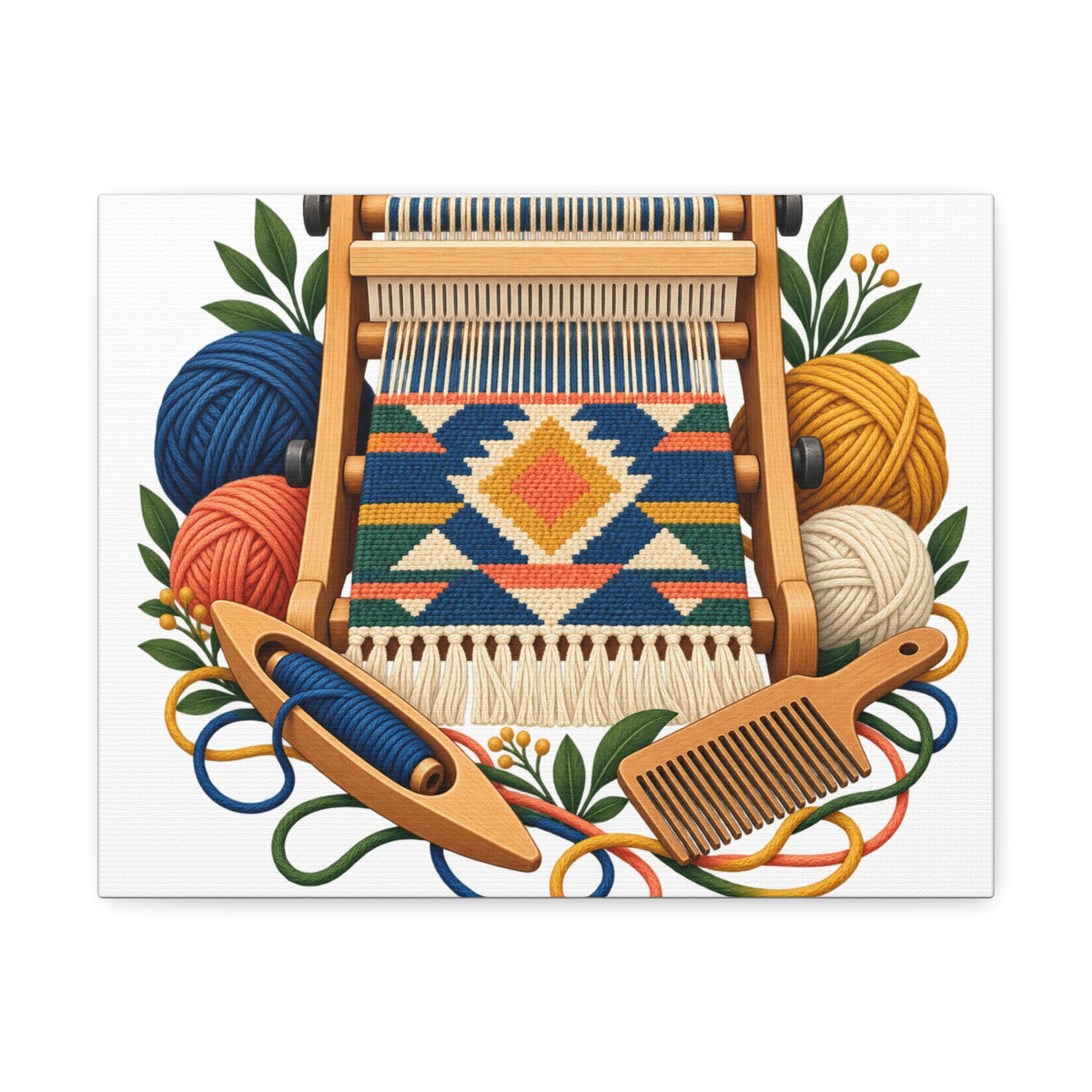 Geometric Hand Weaving Workshop Canvas