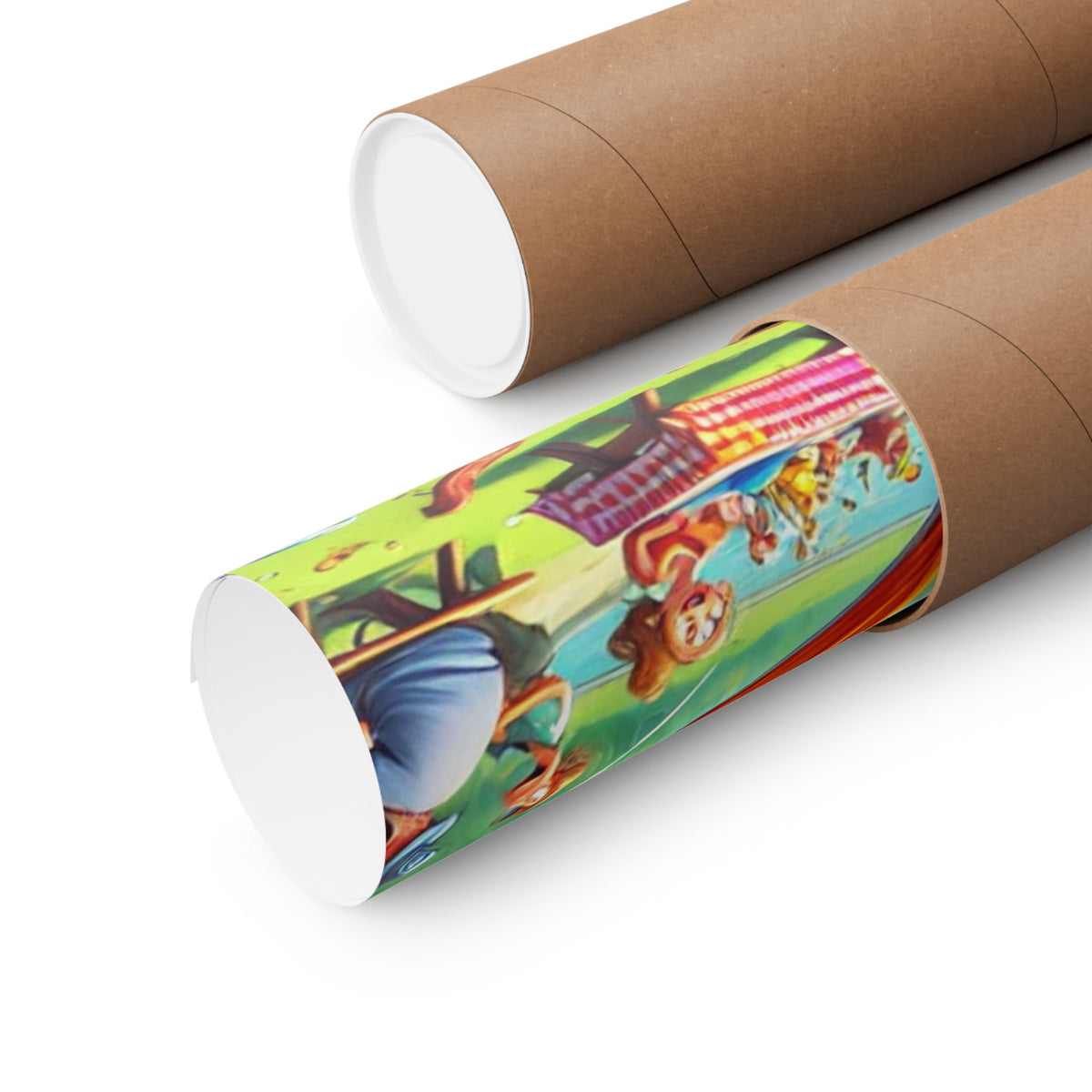 Chaotic Picnic Duck Funny Summer Wall Art Poster