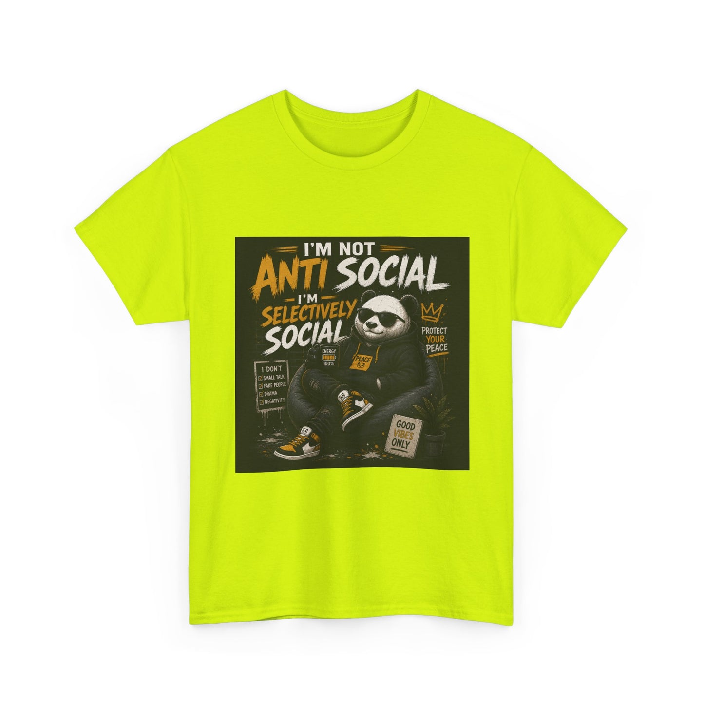 I’m Not Anti Social I’m Selectively Social sloth design Tee | funny introvert shirt