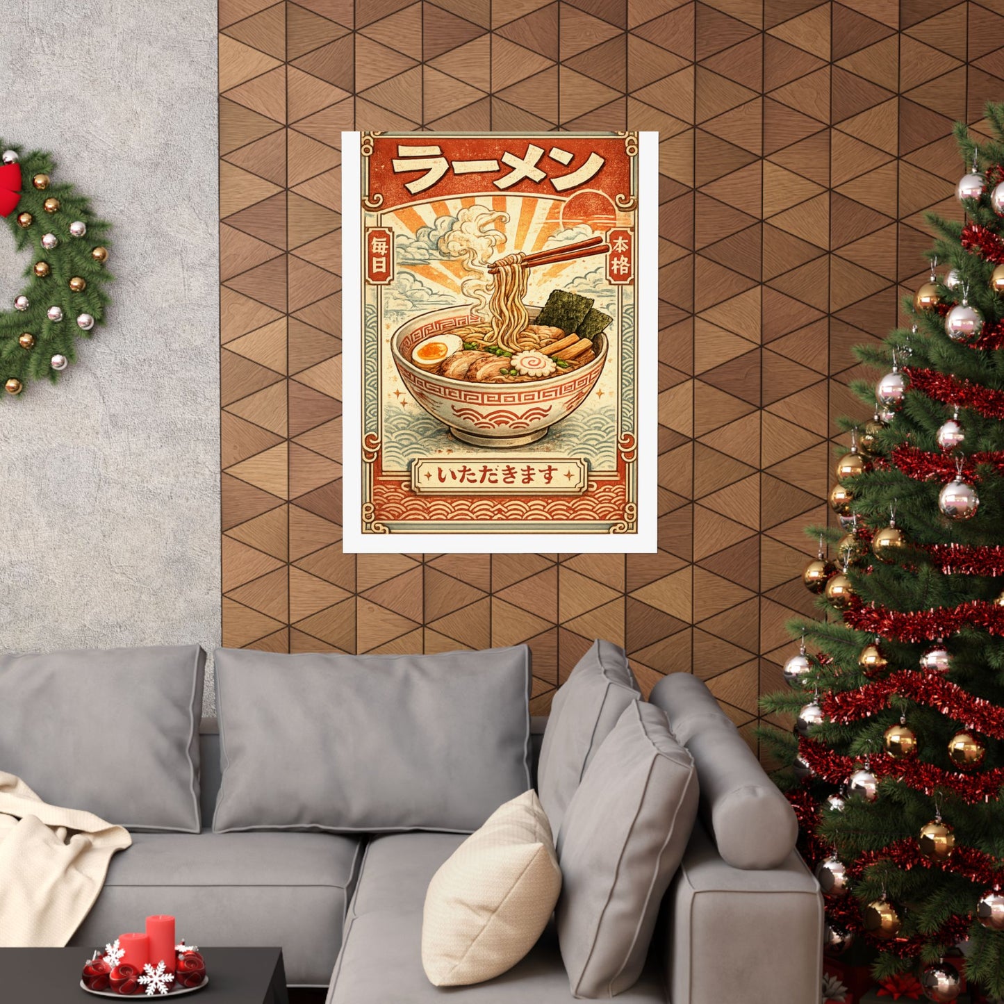 Vintage Ramen Bowl Japanese Food Art Poster