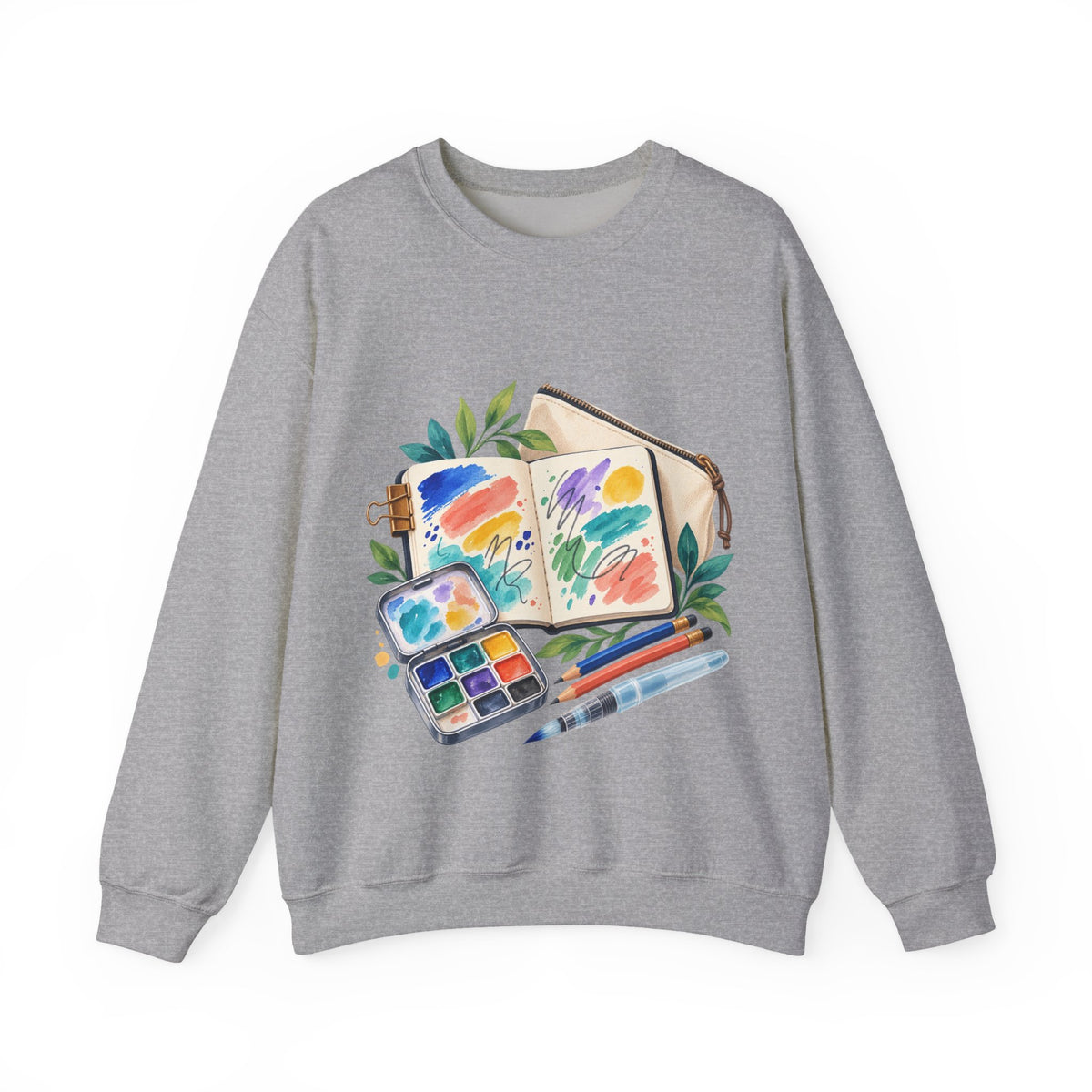 Colorful Urban Sketching Travel Kit Sweatshirt