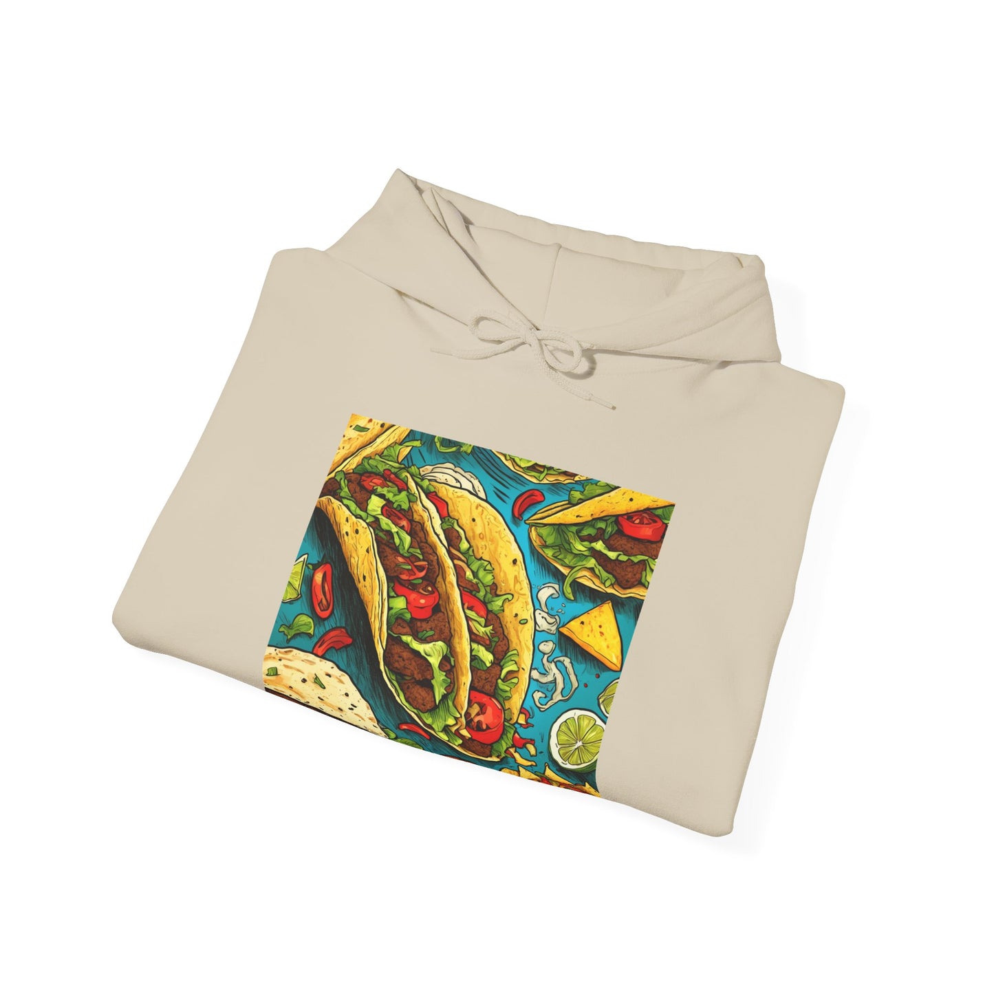 Taco Party Pattern Foodie Gift Art Hoodie