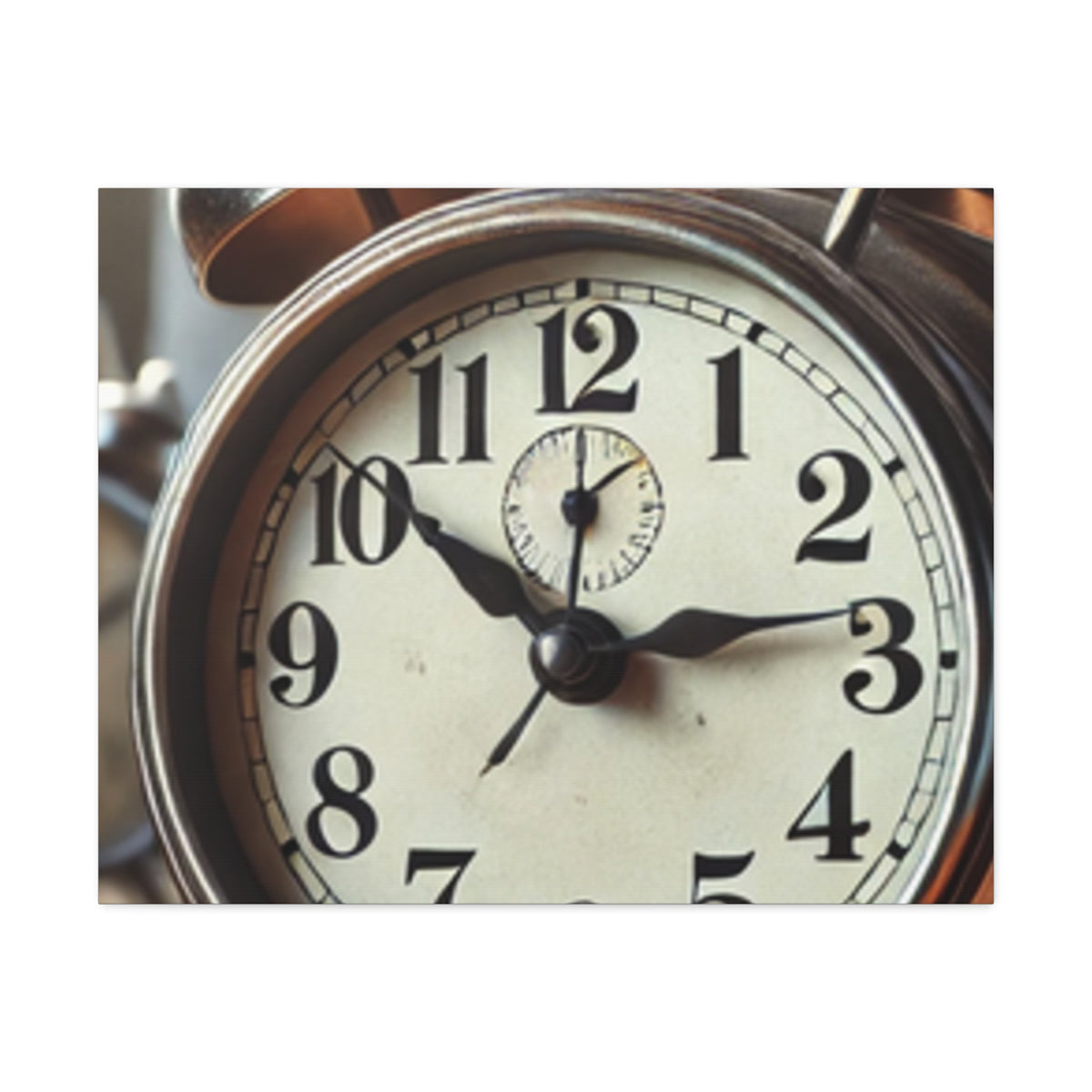 Vintage Alarm Clock Morning Routine Classic Clock Canvas Art