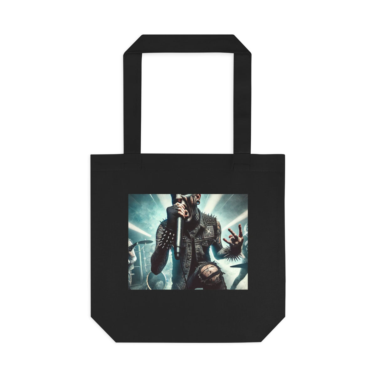 Punk Rock Vocalist Stage Energy Music Tote Bag