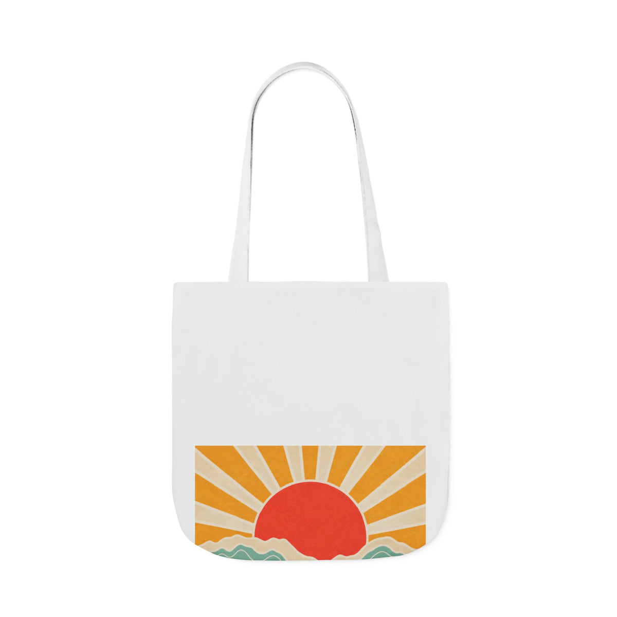 Topographic Sunrise Modern Outdoor Adventure Tote Bag