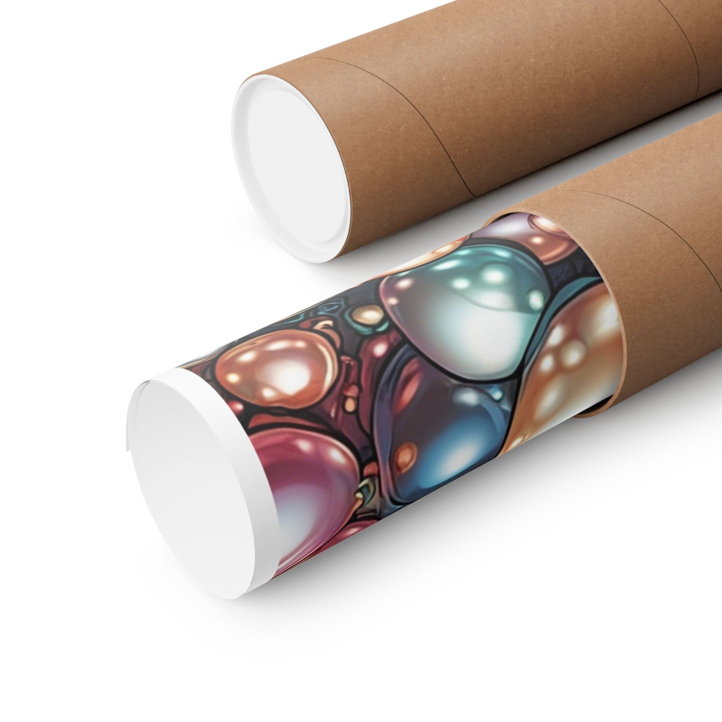 Glossy Orb Marble Abstract Gift Art Poster