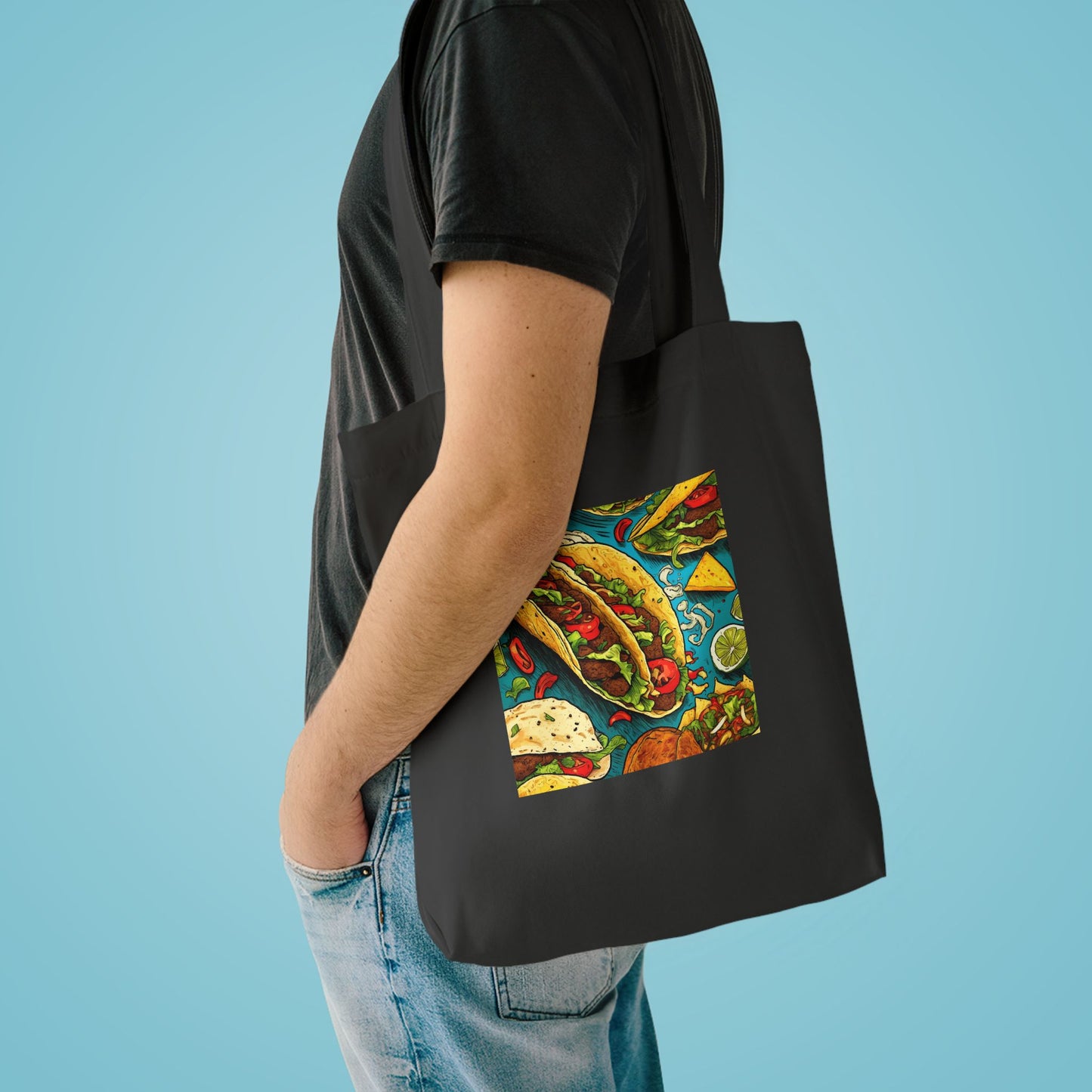 Taco Party Pattern Foodie Gift Art Tote Bag