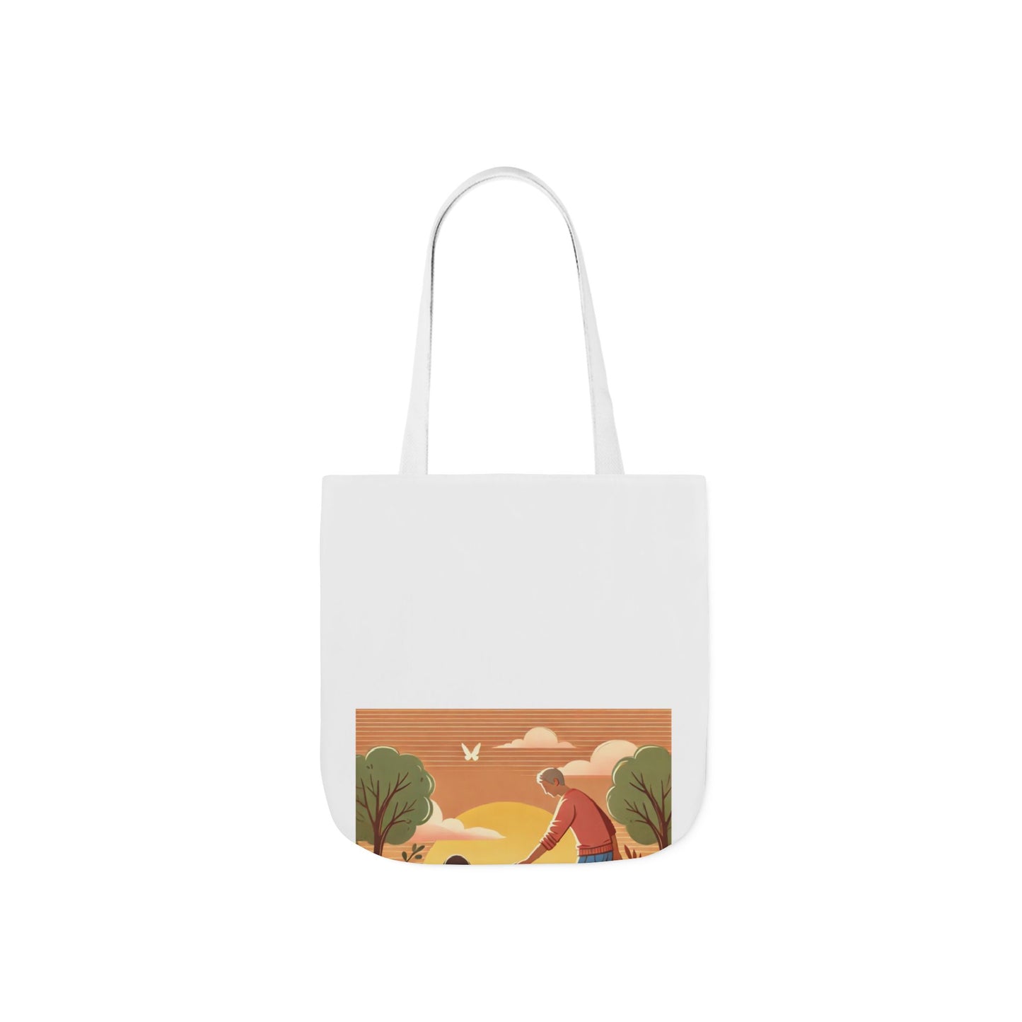 Helping Hands Sunset Garden Canvas Tote Bag