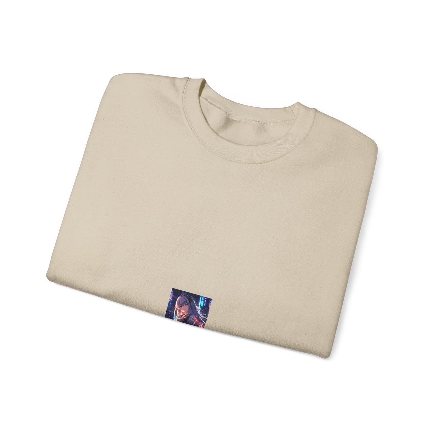 Anime City Night Heroine Portrait Soft Sweatshirt