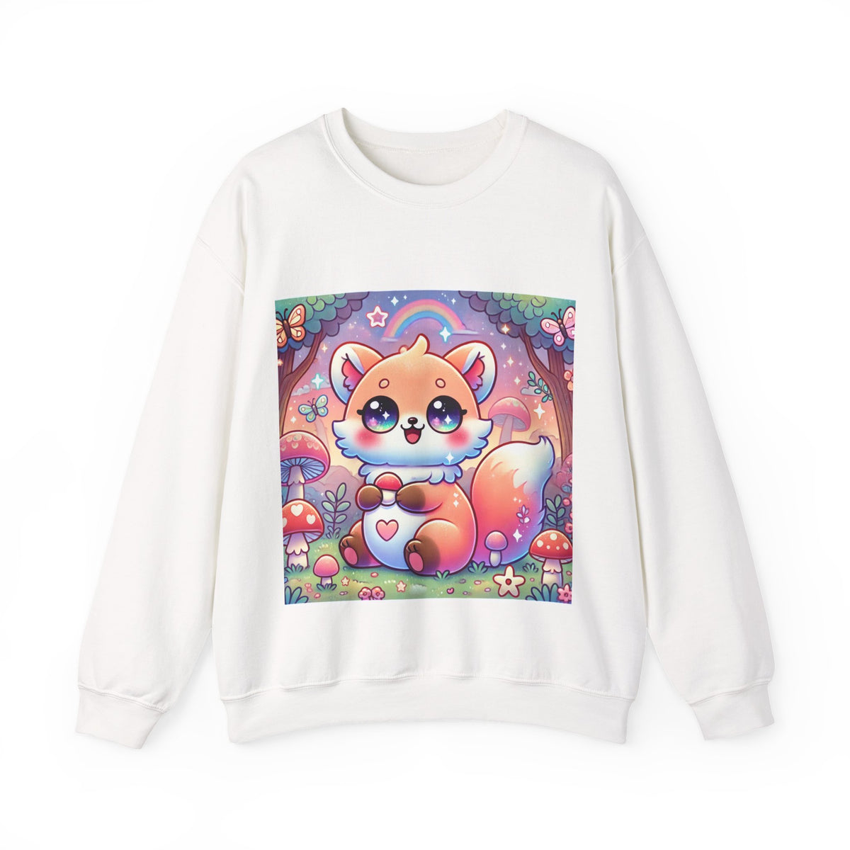 Pastel Woodland Fox Mushroom Kawaii Sweatshirt