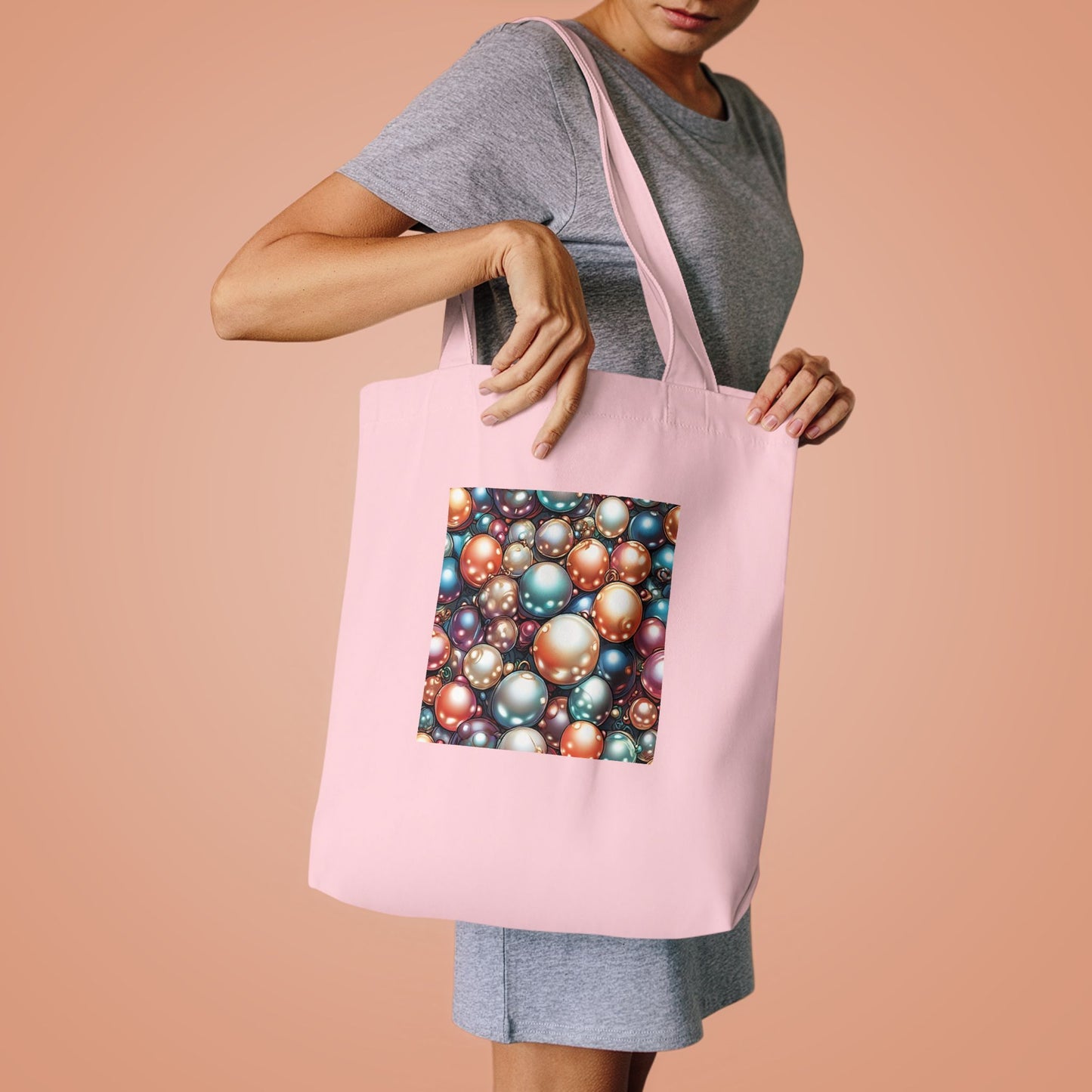 Glossy Orb Marble Abstract Gift Art Tote Bag