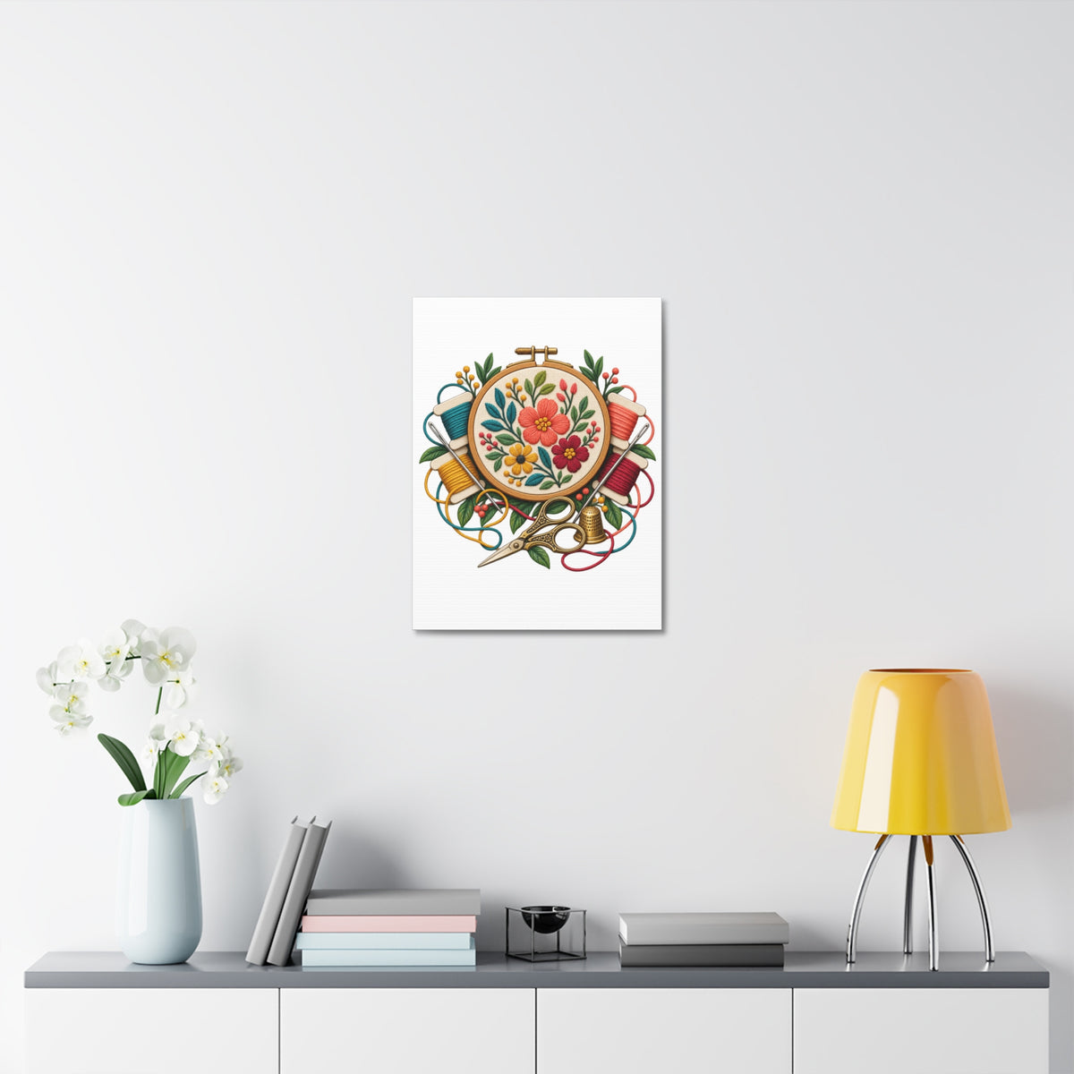 Botanical Embroidery Workshop Canvas