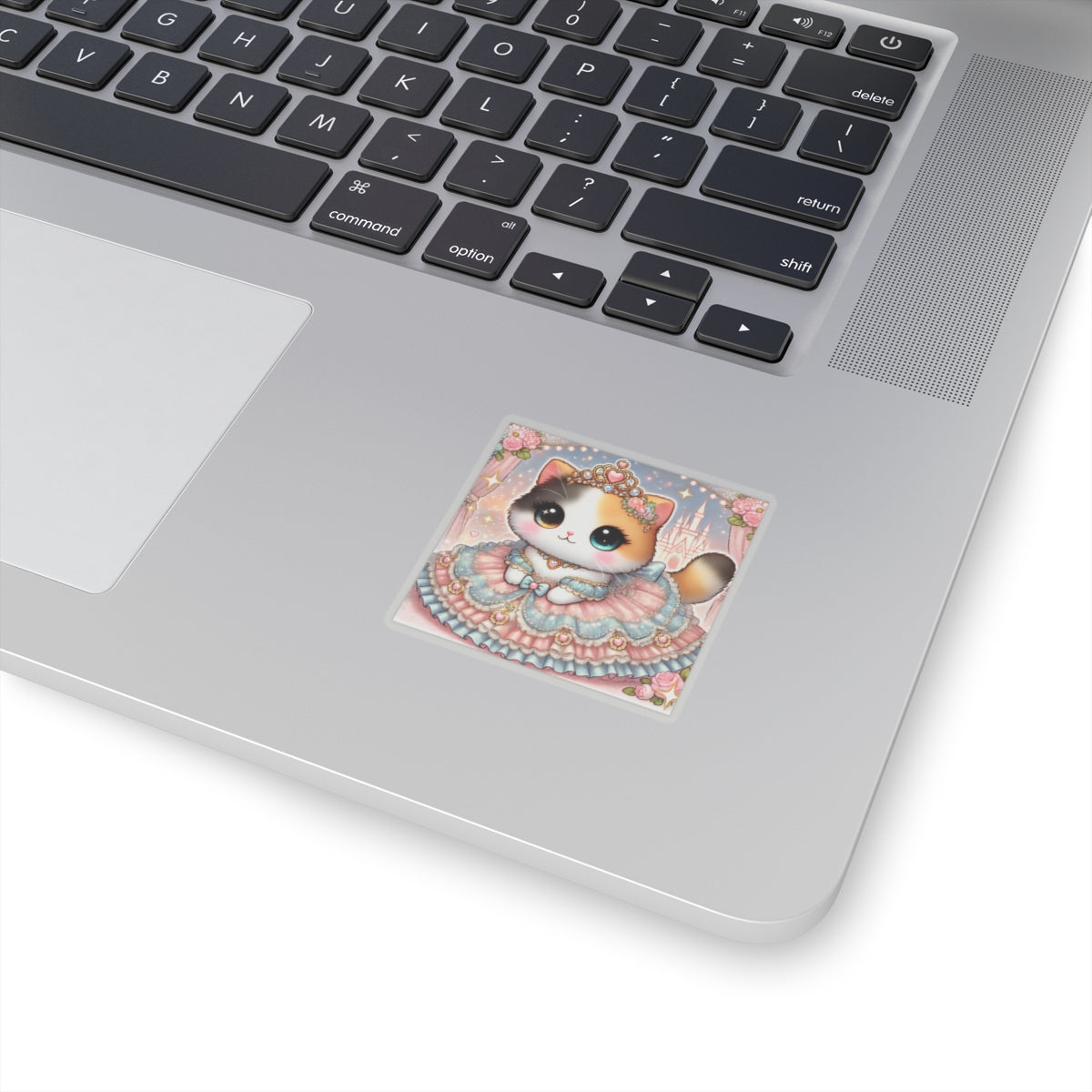 Pastel Princess Calico Cat Fantasy Sticker